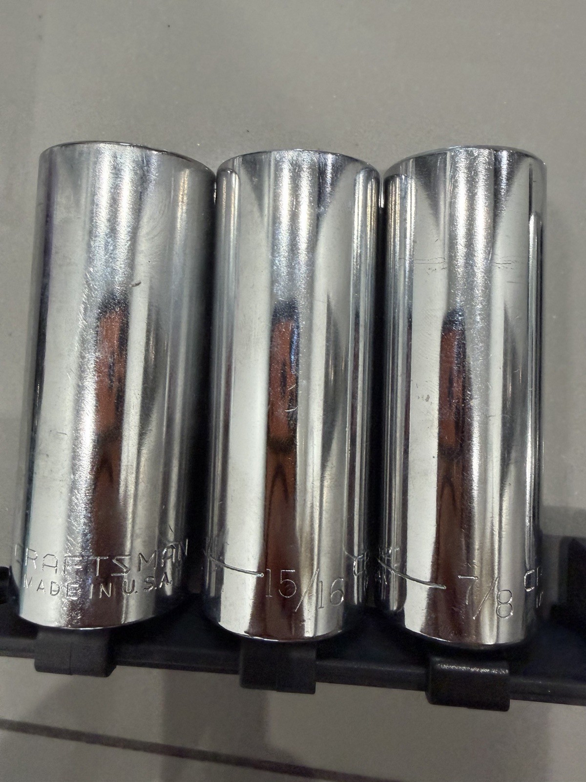 Craftsman USA 9 Piece EXTRA DEEP 6 Point Socket Set SAE 1/2″ Drive