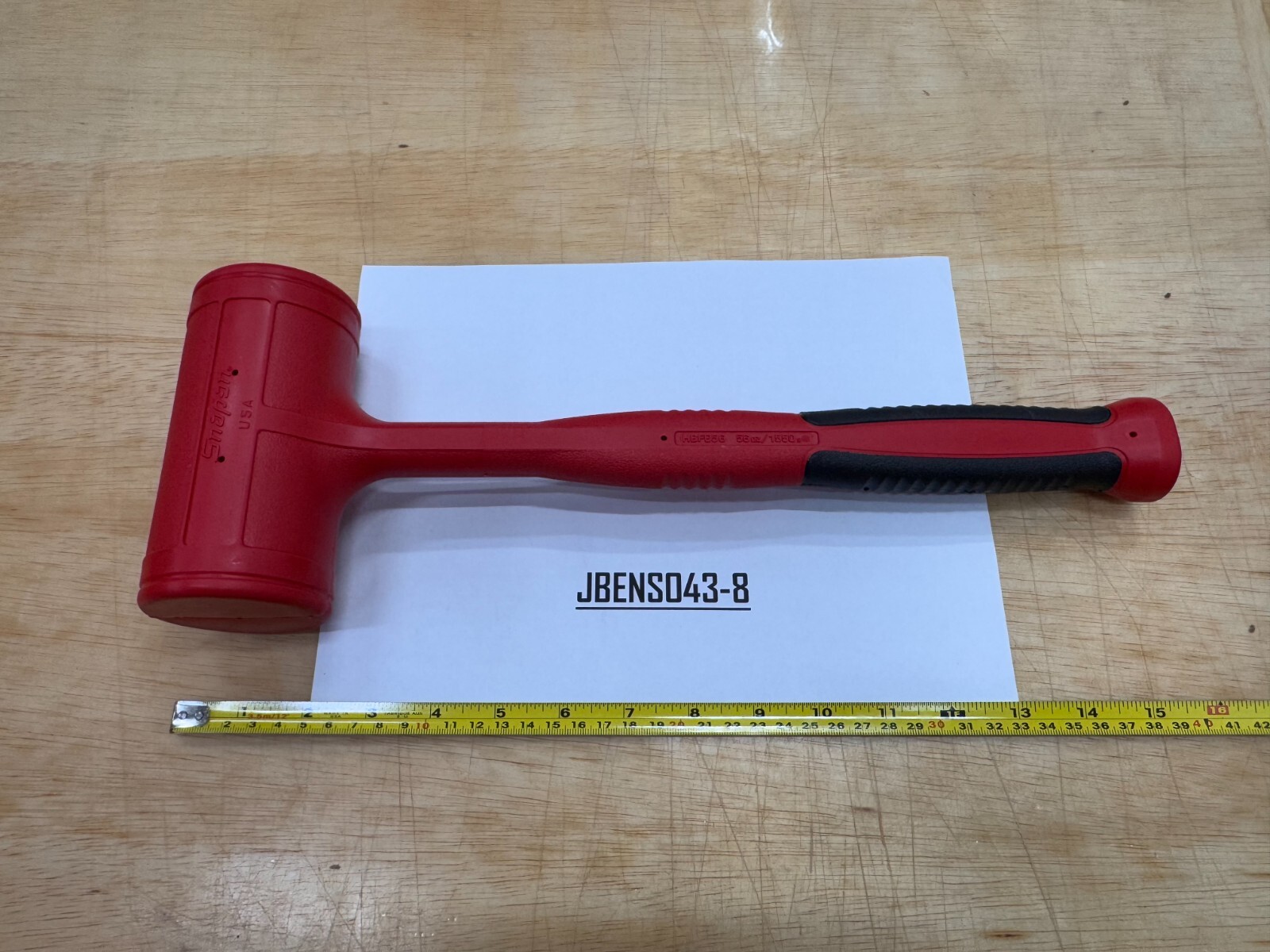 Snap-on Tools USA NEW RED 56oz / 1550g Soft Face Dead Blow Hammer HBFE56
