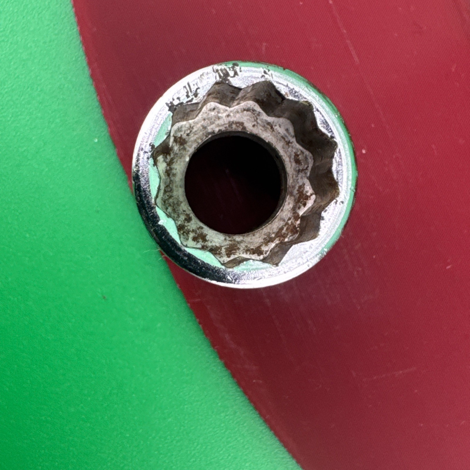 Snap On F161 3/8″ Drive 12-Point SAE 1/2″ Shallow Chrome Socket Engraved 2