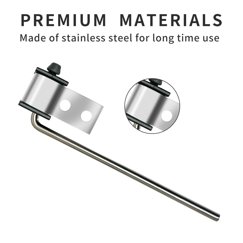 4 Pack Universal Stainless Steel Exhaust Hanger Rod Weld On Heavy Duty Exhaust