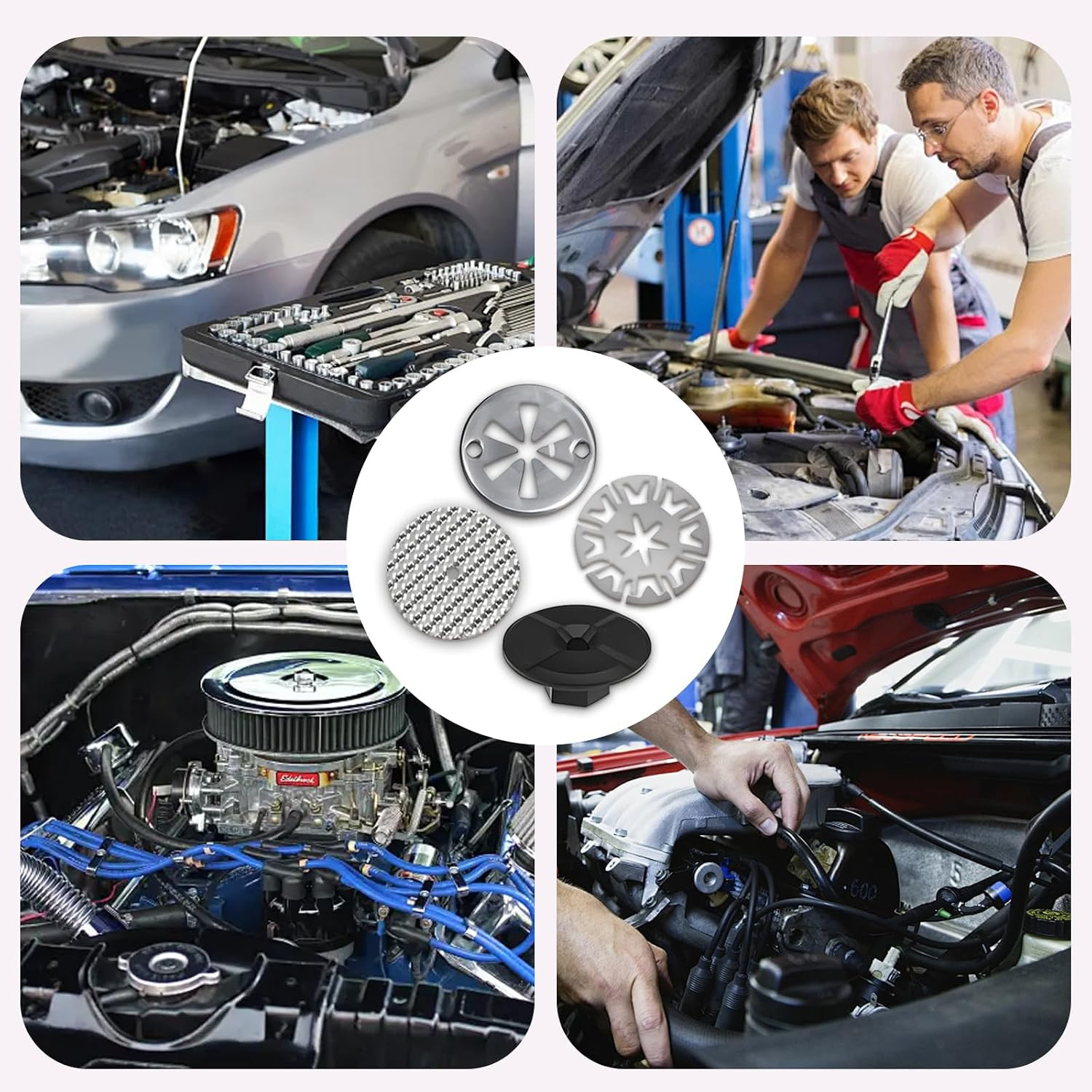 20 Pieces Heat Shield Repair Kit, Manganese Steel Car Exhaust Shield Repair Kit