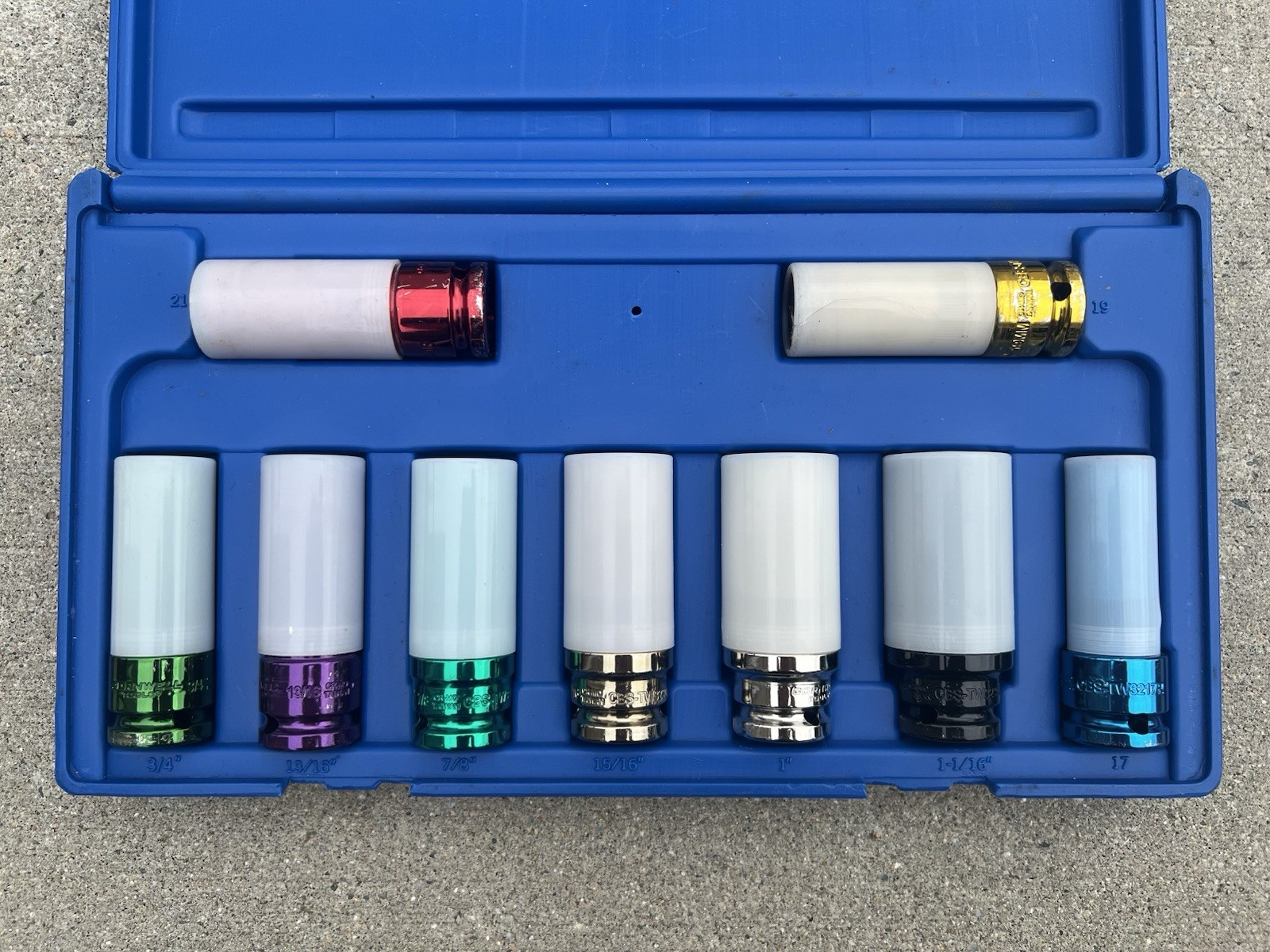 Cornwell CBS9TWNPSR 1/2” Drive Thinwall Socket Set 9 Piece