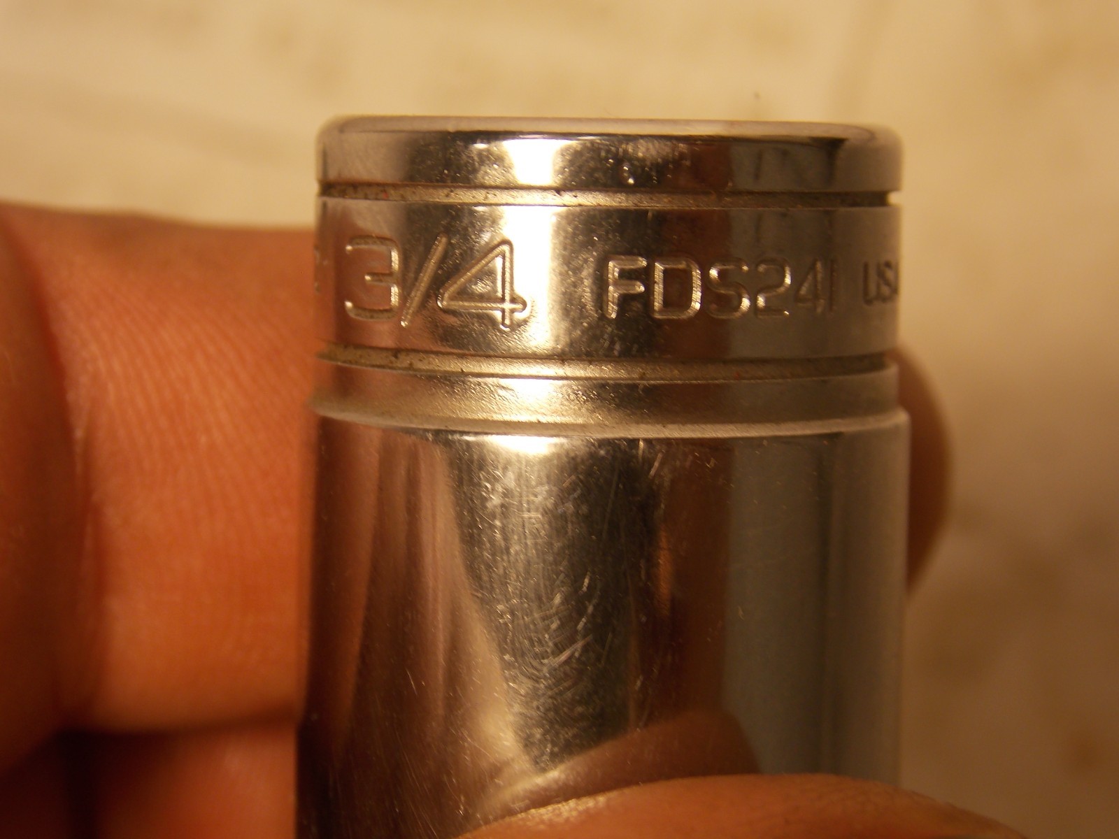 Snap On 3/8″ Drive 19MM 6PT or 3/4 12pt Semi Deep Chrome Socket FREEShipAfter1
