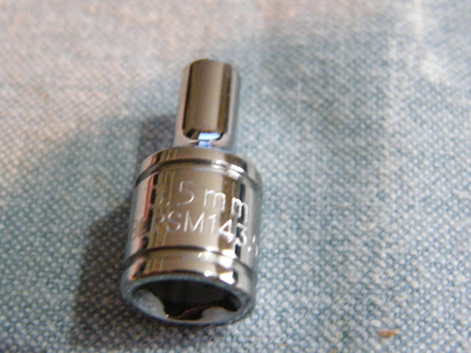 Blue Point 3.5mm 6 point 1/4″ drive socket BLPSM143.5 shallow NEW unused