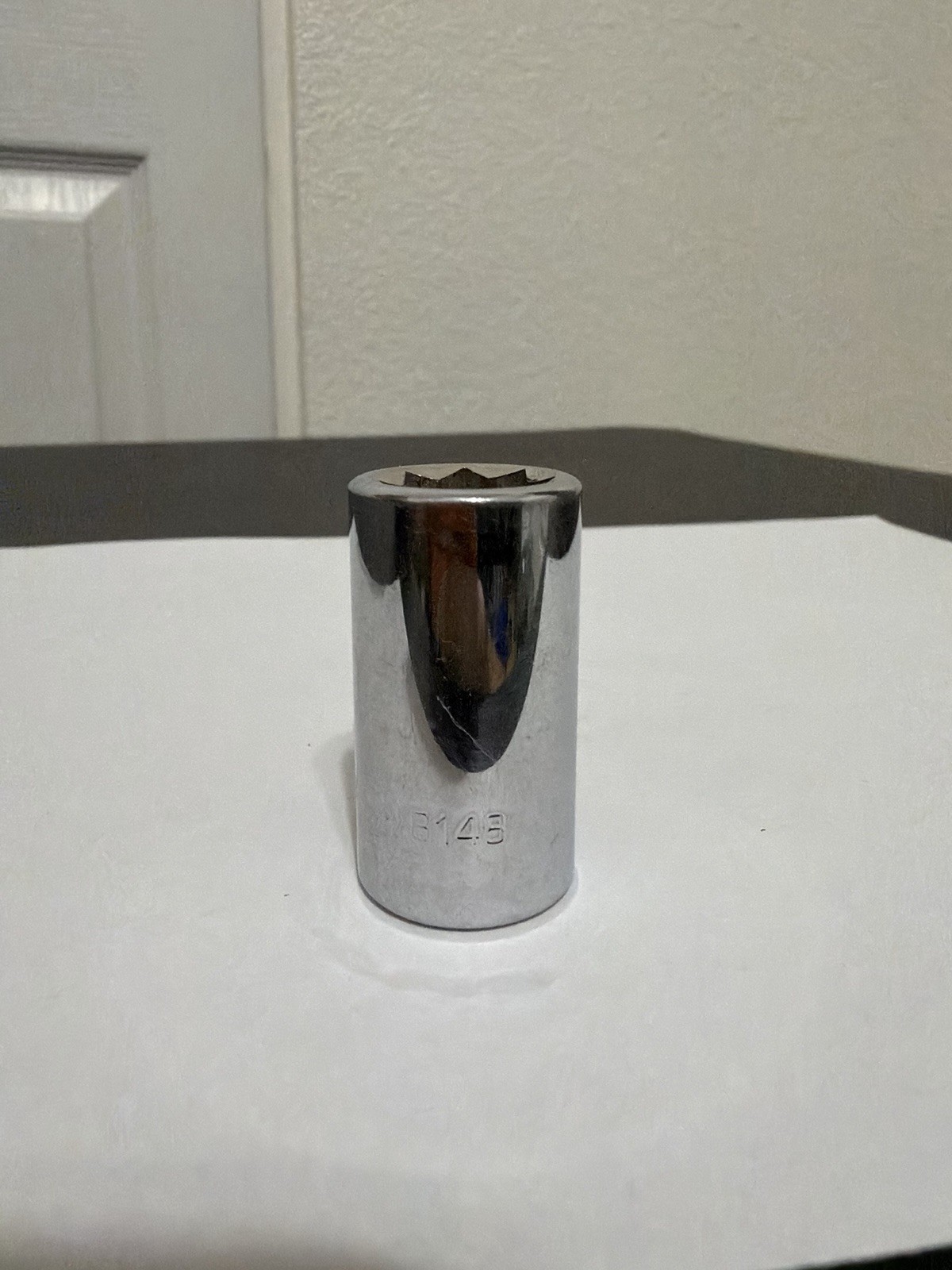 Matco 7/16″ Shallow Socket 3/8″ Drive 8 Point Double Square B148 USA Chrome