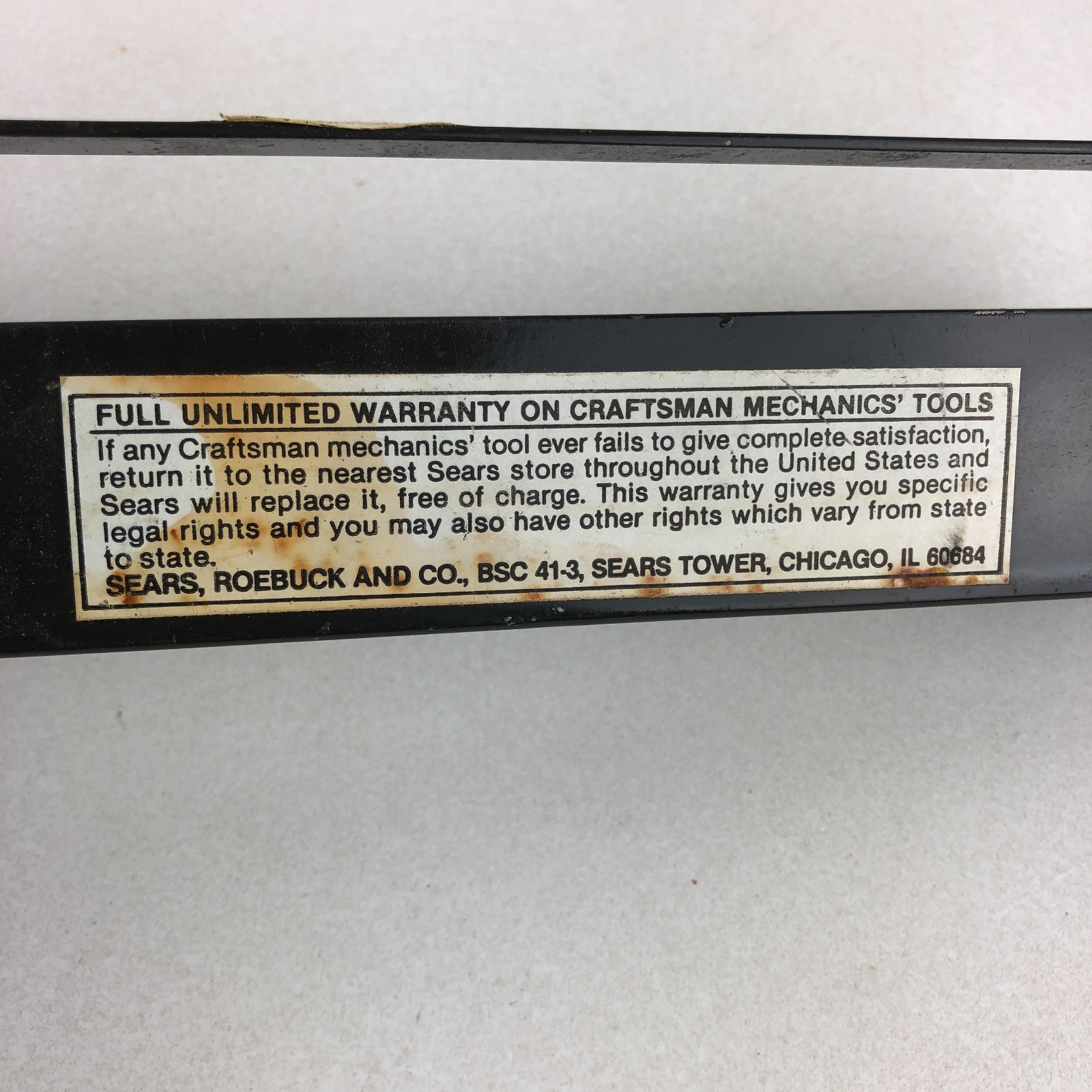 Vintage Craftsman USA 3/8″ Drive Metal Socket Storage Tray 9″ Steel Sears OLD