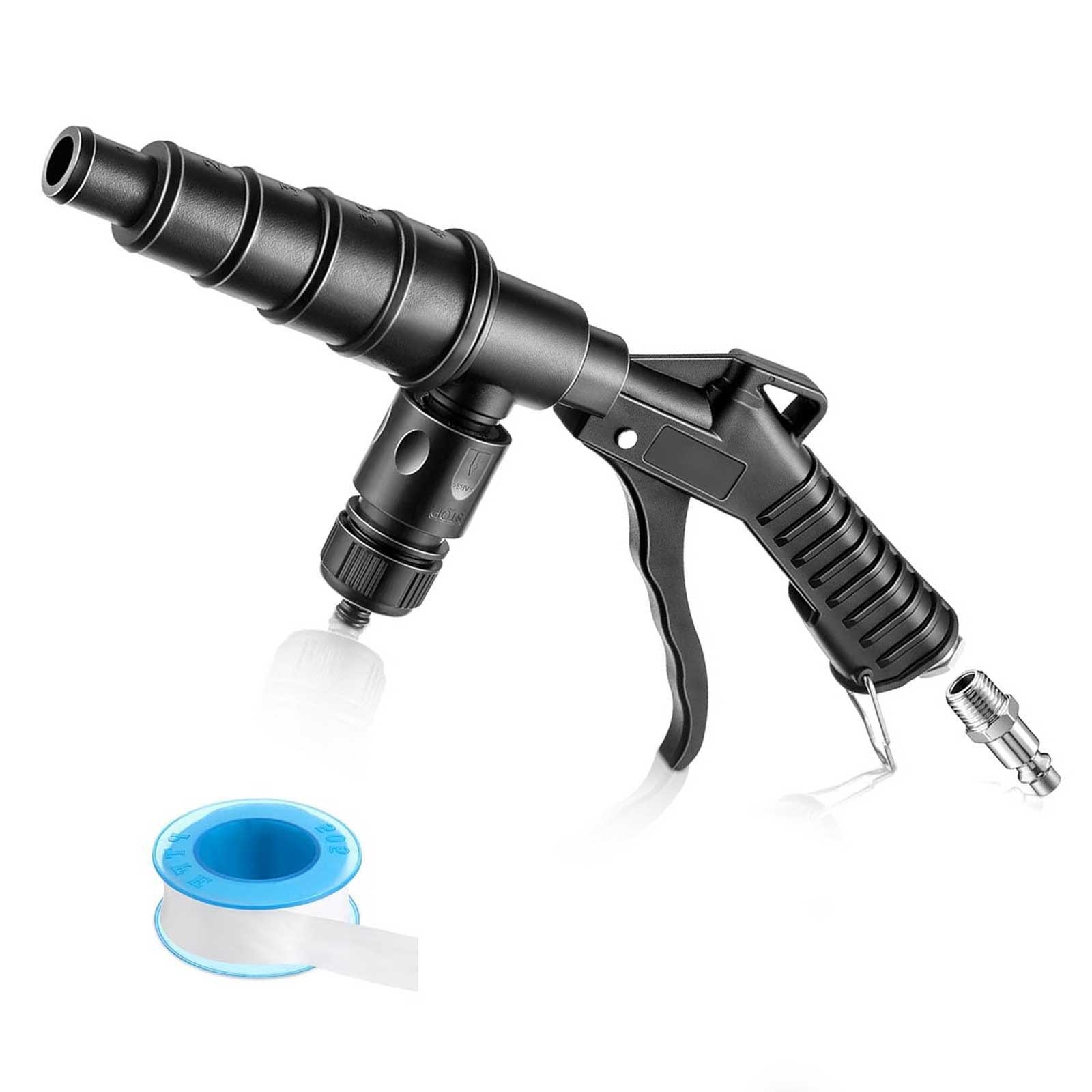 Coolant System Flush Gun Heater Core Radiator Cleaning Tool w/ 19-40mm Nozzles