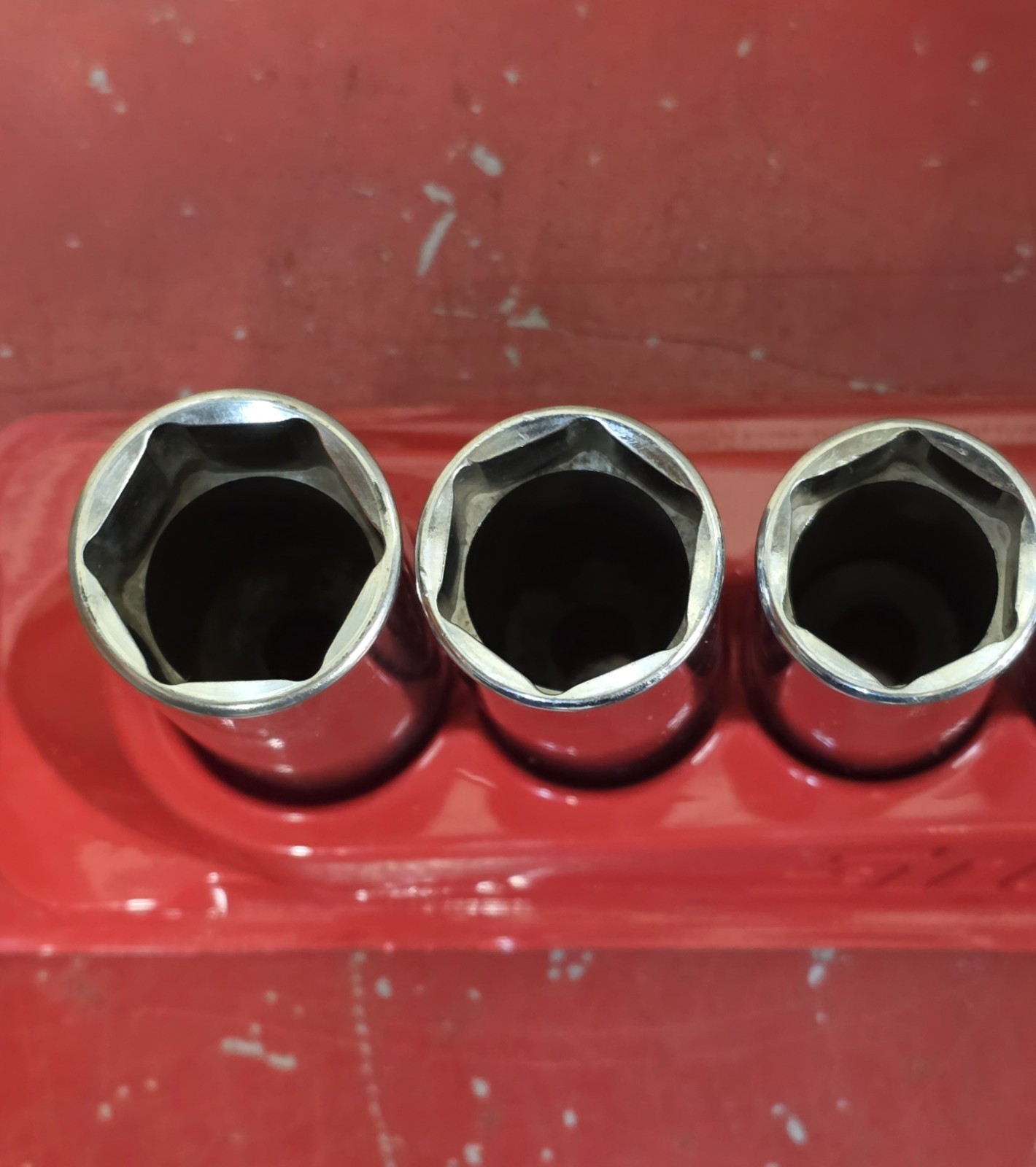 Snap-on 3/8″ Dr SAE 11pc Socket Set 1/4 5/16 3/8-7/8″ 6pt 211SFSYMagnetic Tray
