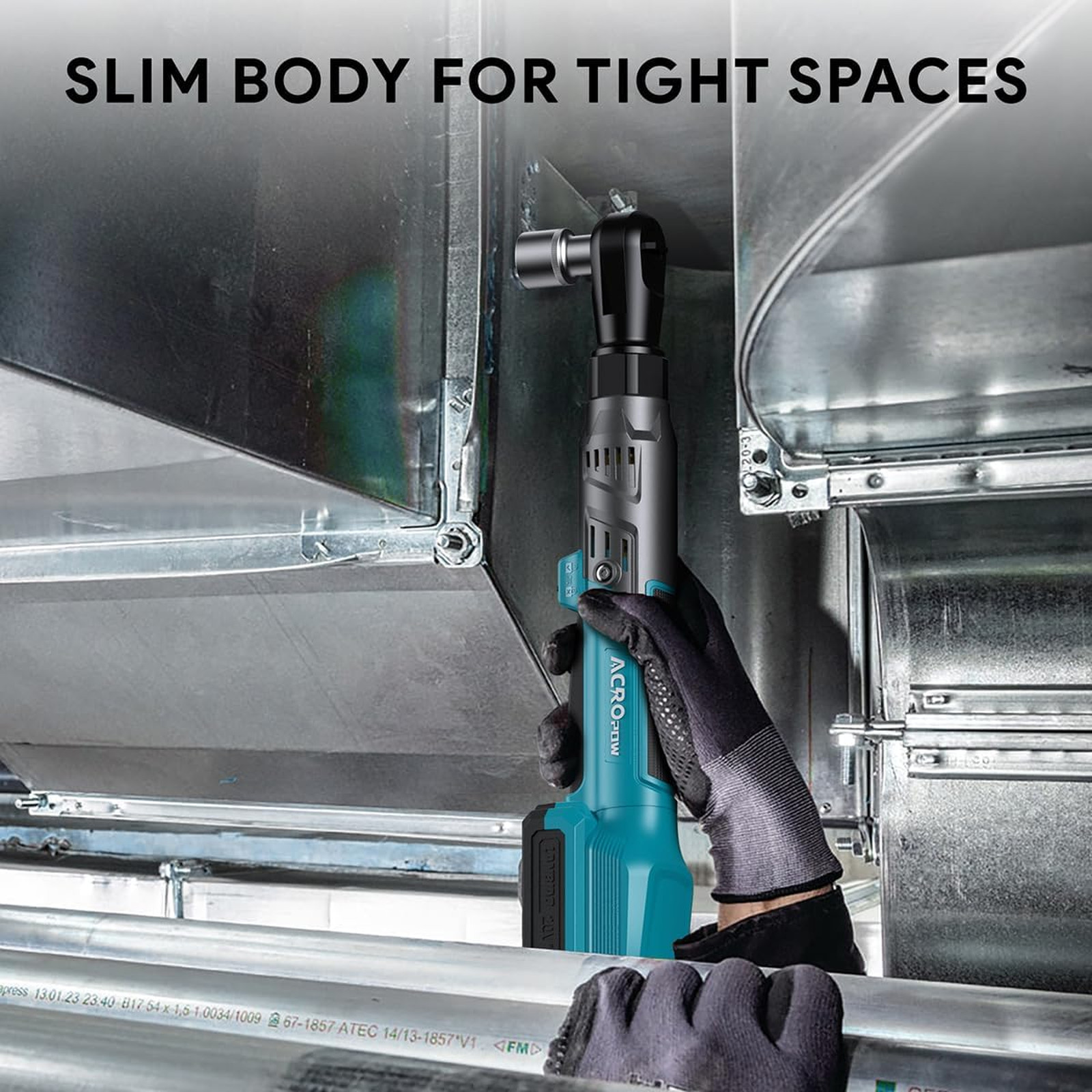 3/8″ Cordless Ratchet Wrench, Compatible with Makita 18V Battery, 74Ft-Lbs