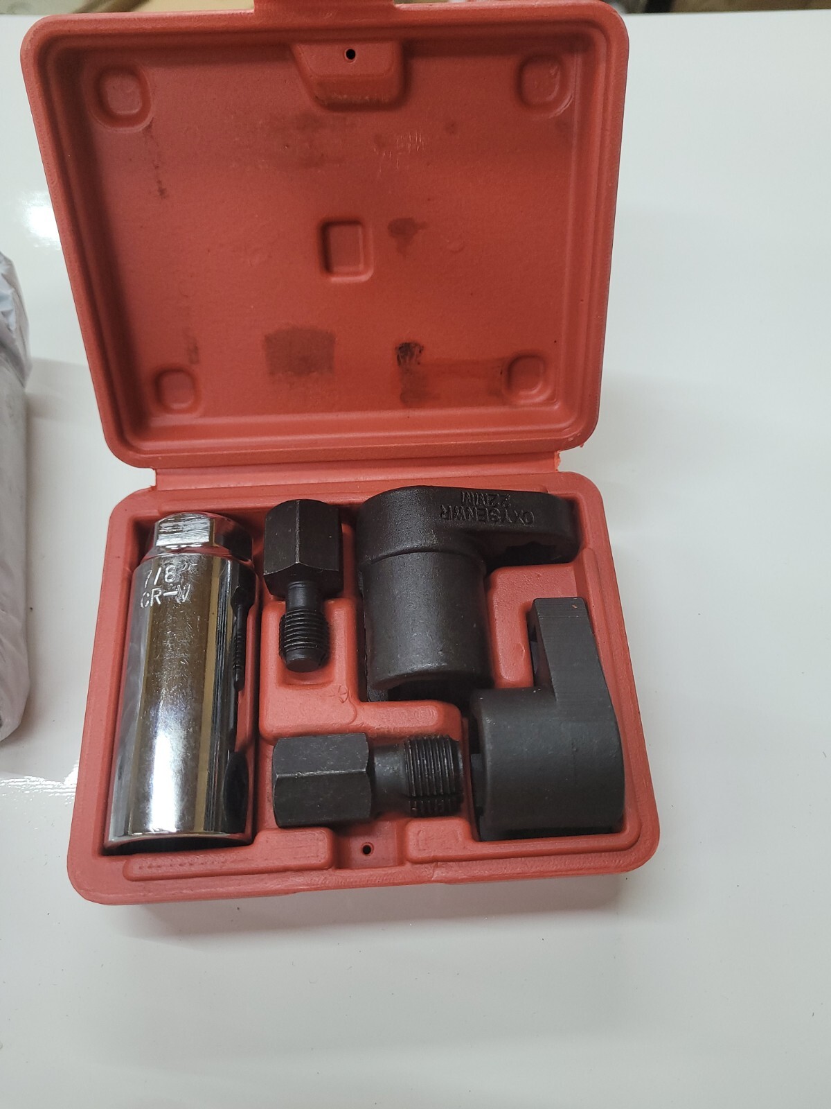 5 pc Oxygen Sensor Socket Vacuum Wrench O2 M12 M18 Tool Renew Thread Chaser set