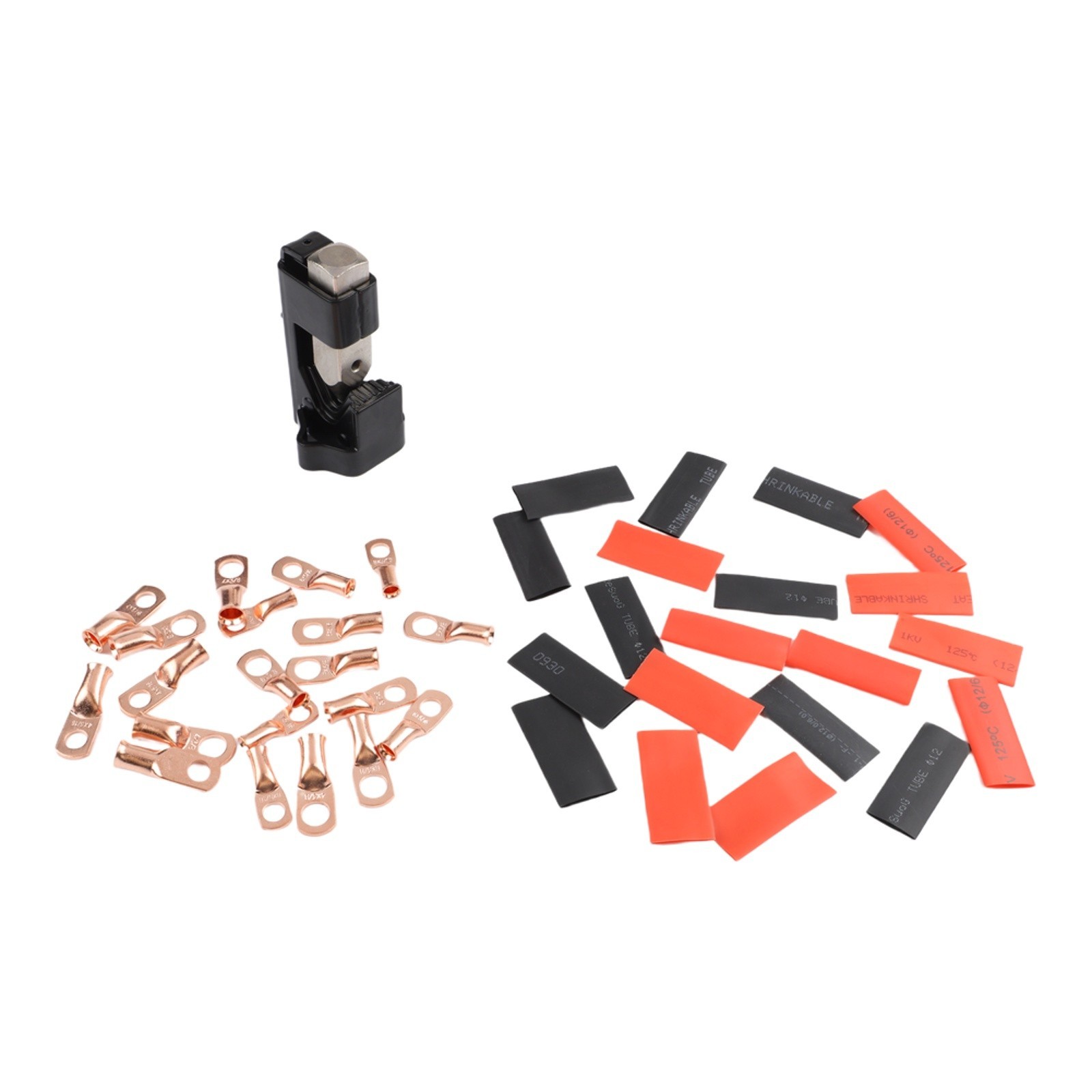 Hammer Lug Crimper Tool Set for Wire Lugs with 20PCS Heat Shrink Tubes