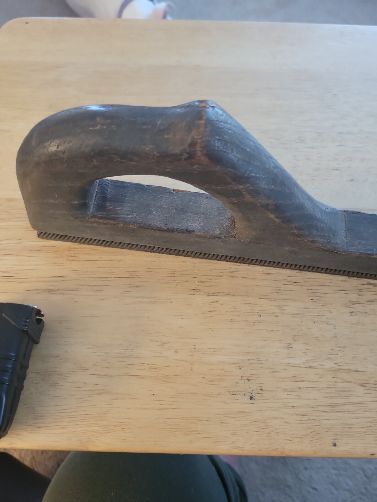 Vintage Auto Body File Rasp Wood Handle 14″ Unmarked