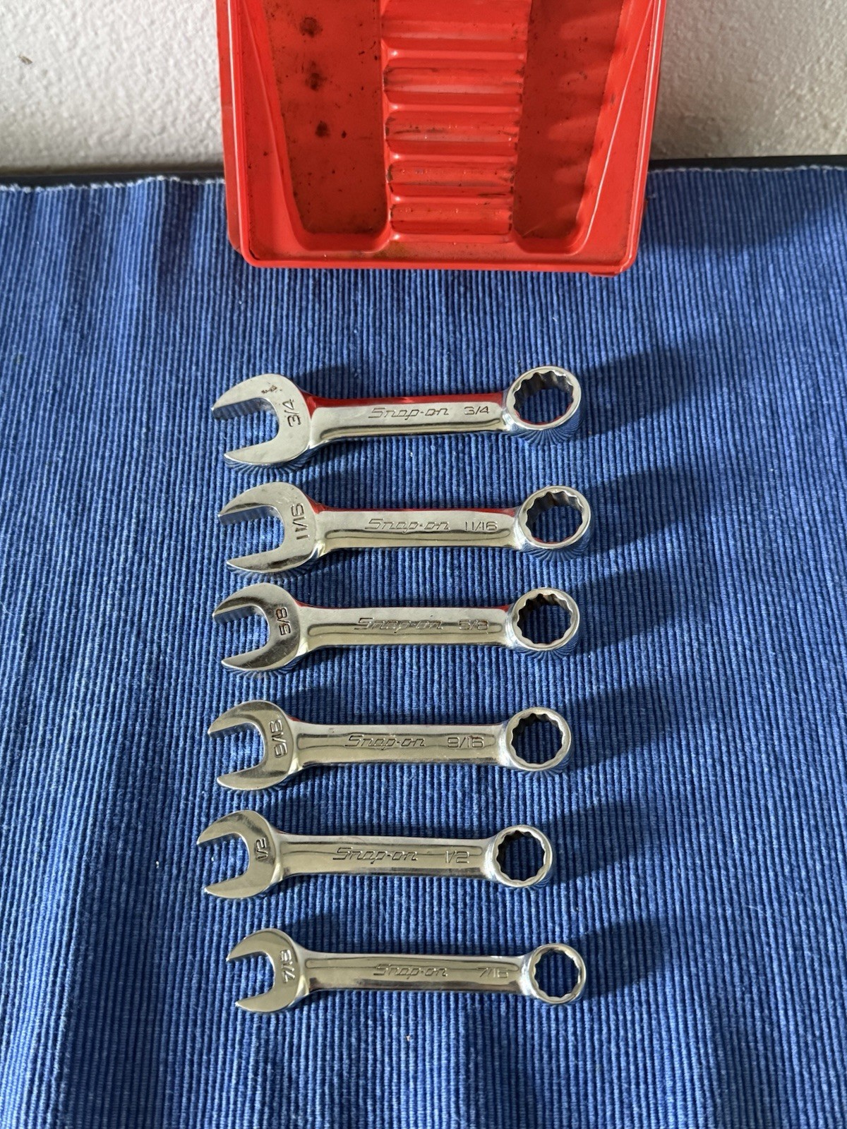 Snap-On OXI Flank Drive 12 Point Midget Combination Wrench Set of 6 Mecanic