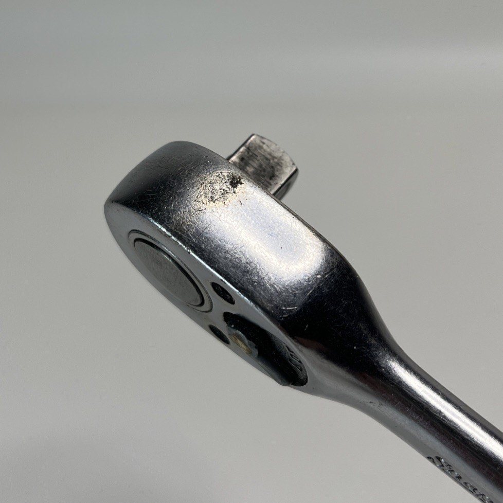 Snap On 3/8” Drive Standard Handle Fixed Head Chrome Ratchet F71C — Lot 3711