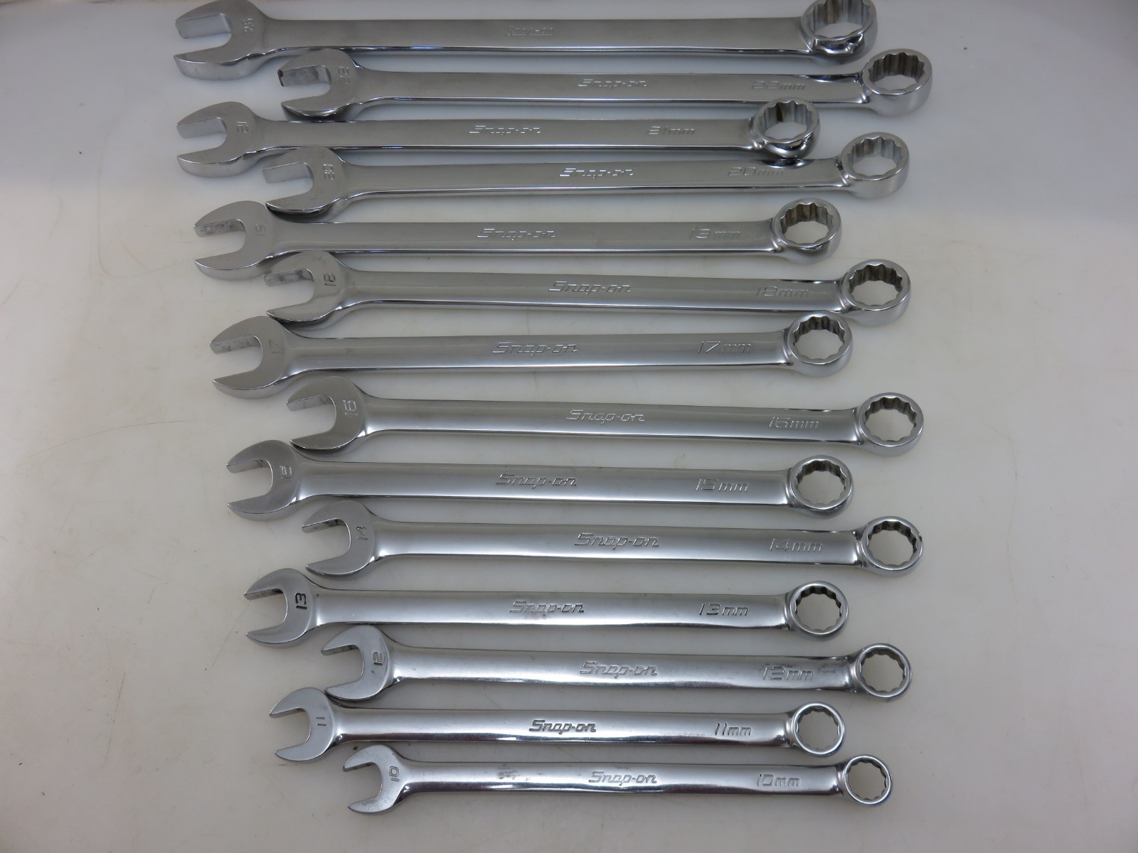 Snap-On METRIC OEXM Series Combination Wrench 14pc Set 10mm-22mm + 26mm