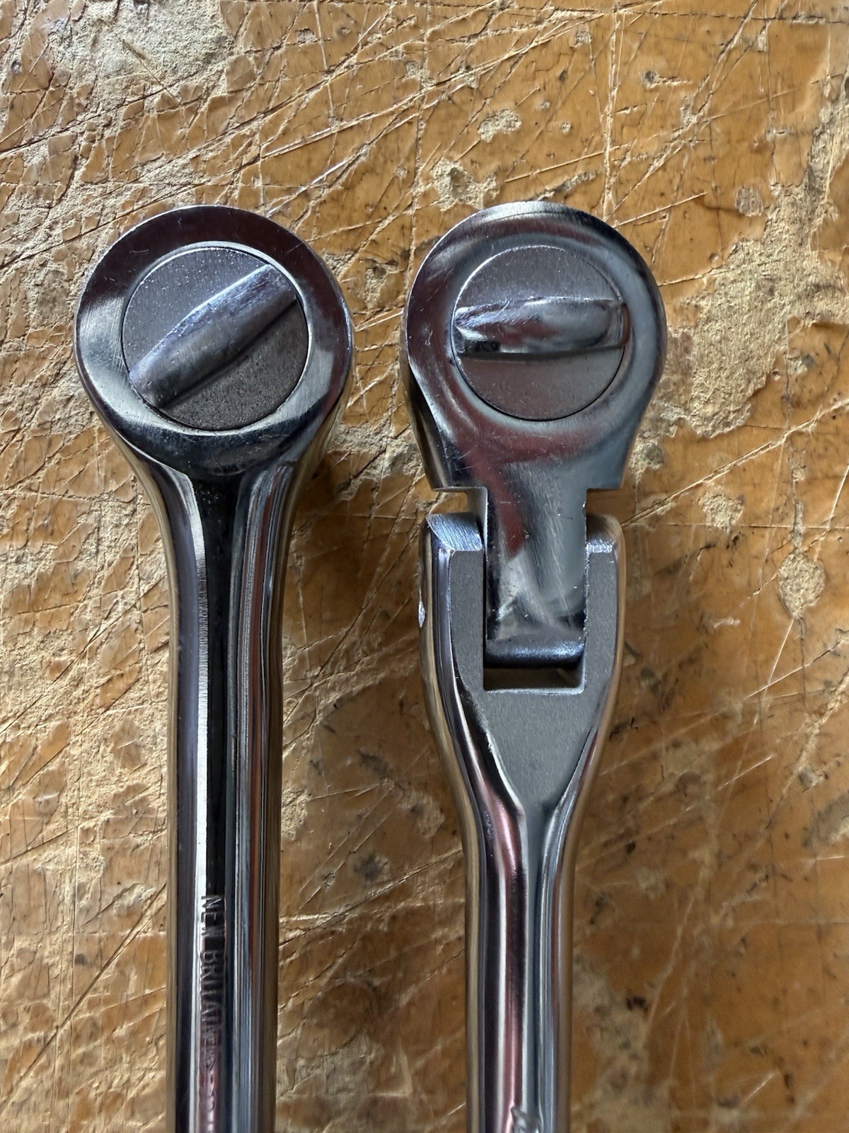 Vintage New Britain NS-33 & NS-55 1/2” Drive Ratchet Set Fixed & Flex Head USA