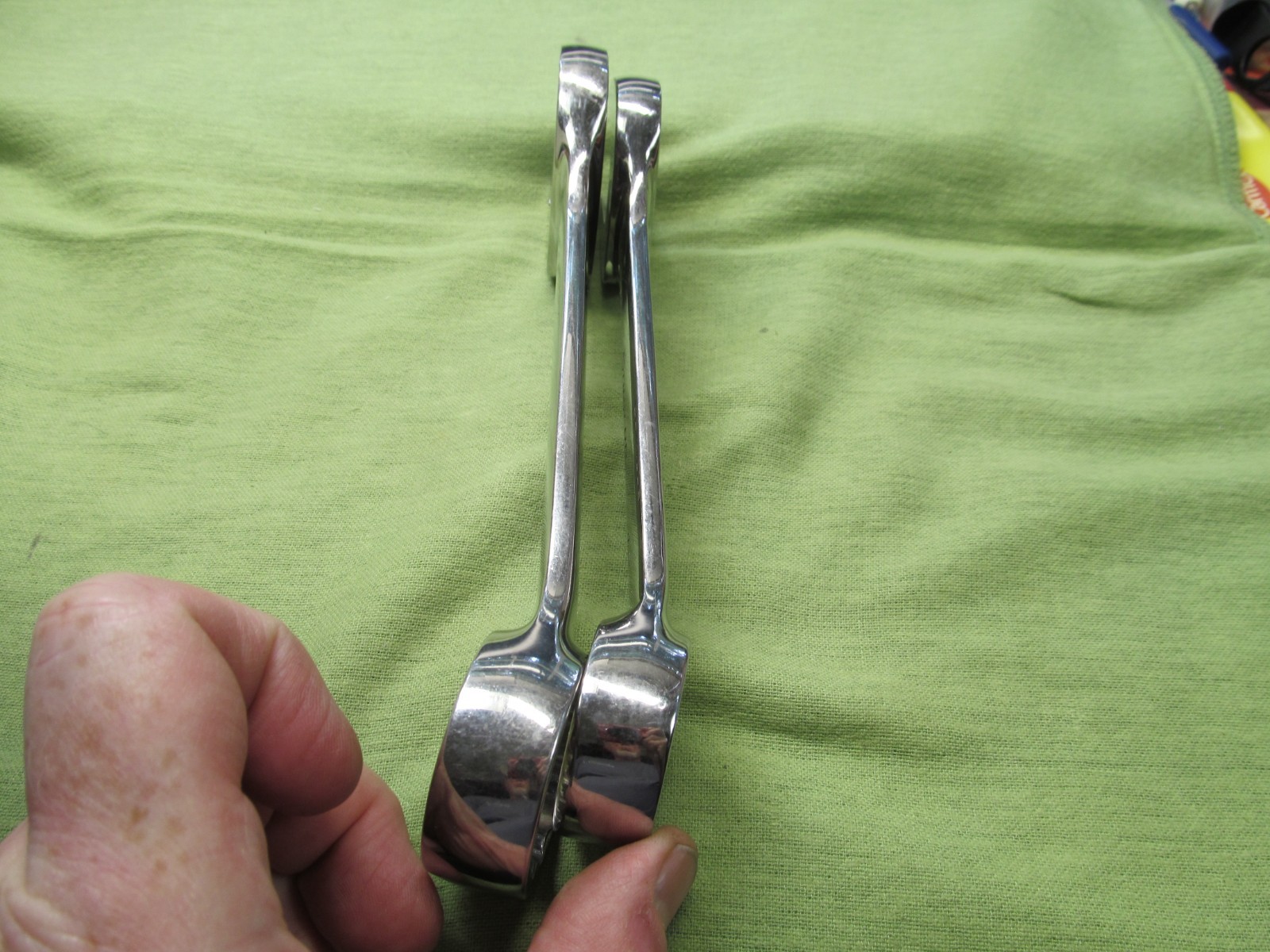 2 Large Snap-on Stubby Combination Wrenches – 1-1/8″ & 1-1/4″ – OEX360B & 400B