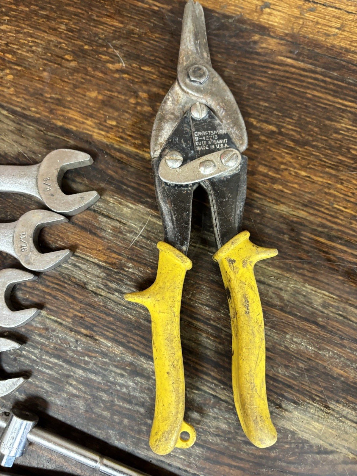 Lot Of 28 Craftsman assorted Wrenches, sockets and extras
