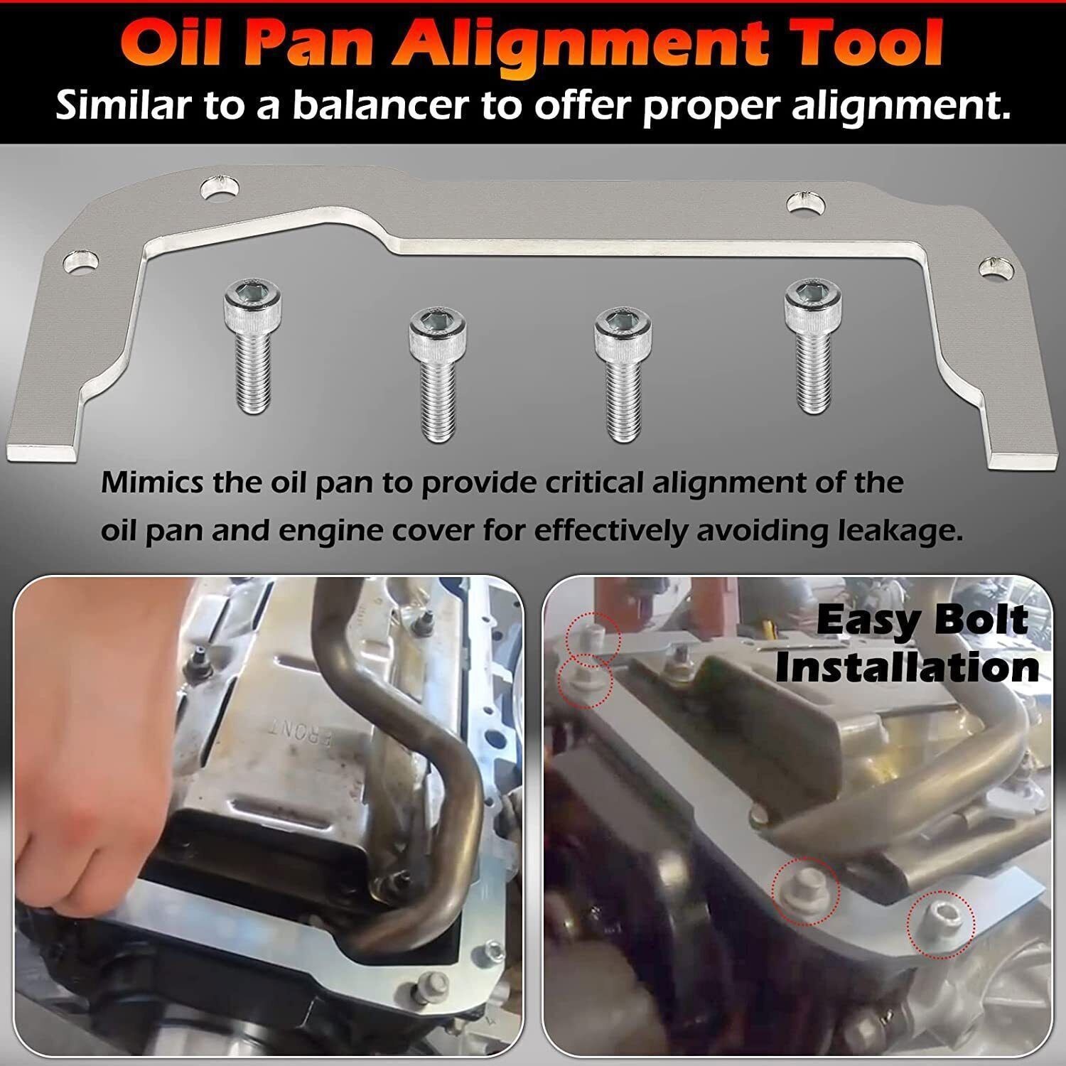 LS Rear Main Seal & Oil Pan Alignment Tool Kit for GM LS Engine 4.8 5.3 5.7 6.0