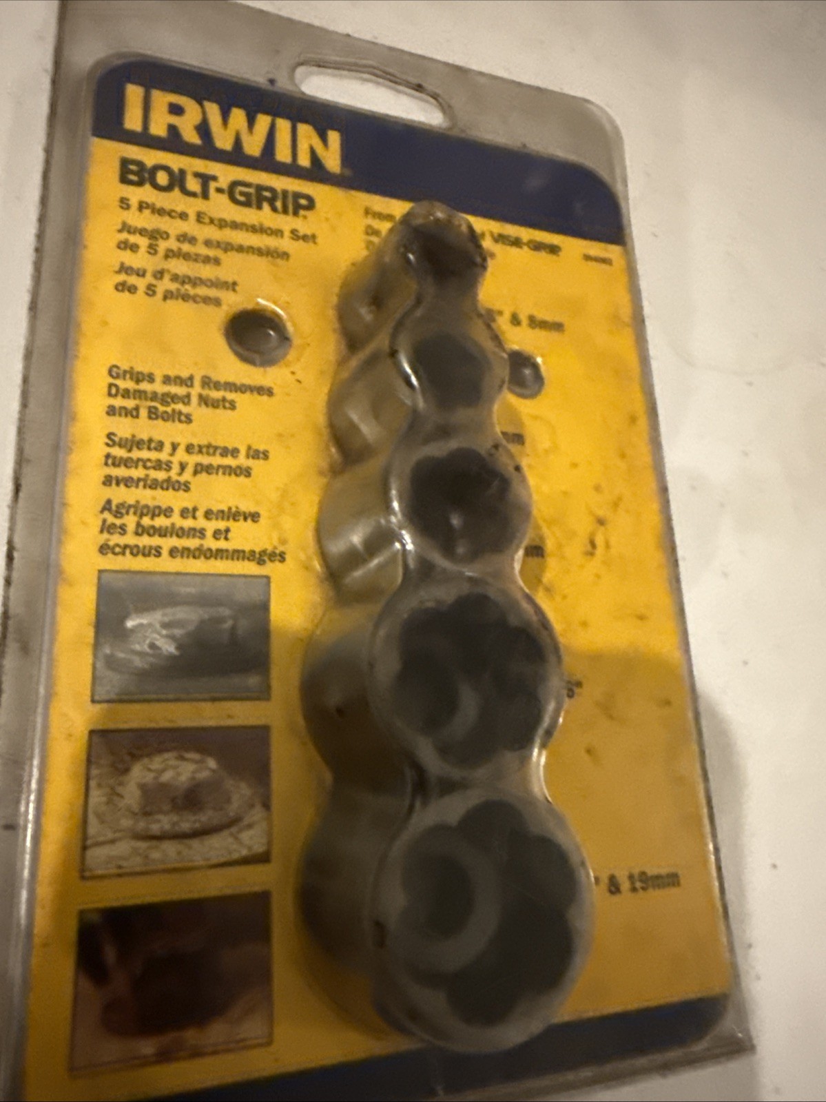 IRWIN BOLT-GRIP 5 Pc Expansion Set Bolt Extractor Kit 5/16–3/4” Metric SAE 🔧🔥