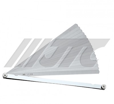 JTC 25 PCS FEELER GAUGE (LENGTH 300 MM WIDTH 12.8 MM), JTC Tools # 4292