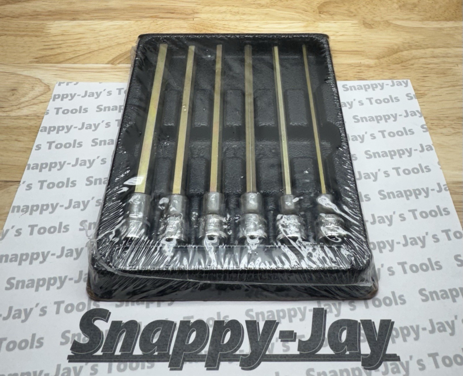 Snap-On Tools USA NEW 6pc 3/8″ Drive METRIC Long Hex Bit Socket Set 206EFAML