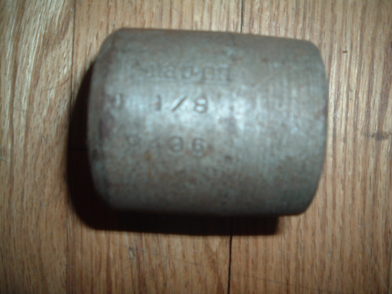 Vintage Snap On 1-1/8” 8 Point pt 5/8” Drive Socket P436