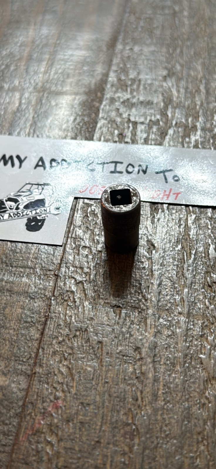 Vintage Snap-On TM-408-E 1/4” Drive 1/4” 8-Point Double Square Socket USA