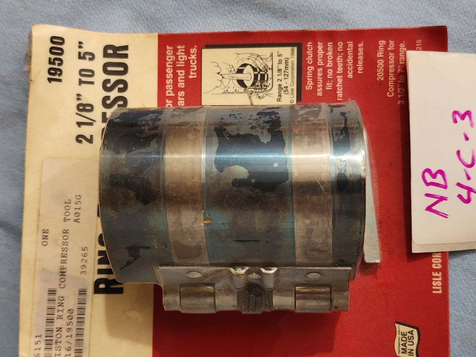 Lisle 19500 Piston Ring Compressor