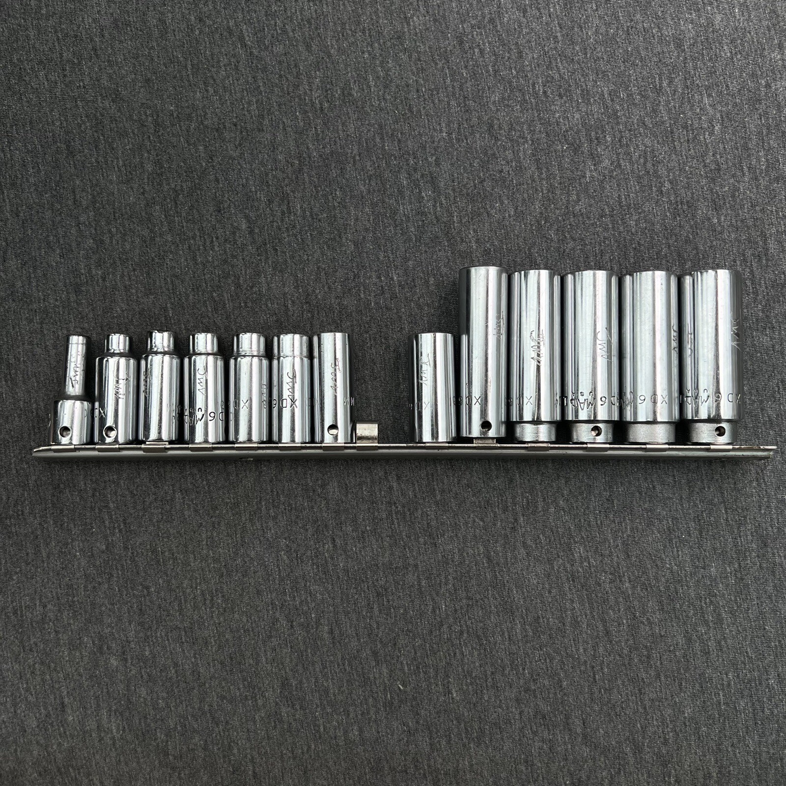 MAC Tools 3/8″ Drive 13pc Metric 6pt Deep Sockets XD6 Made in USA 6mm – 19mm USA