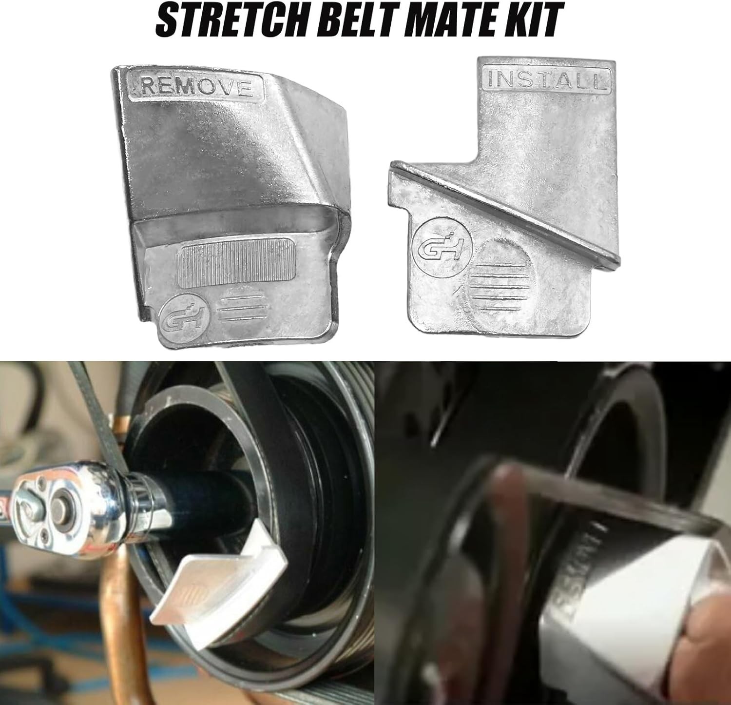 2Pcs Stretch Belt Removal Installer Tool Set Drive Belts Remover Tools For Car