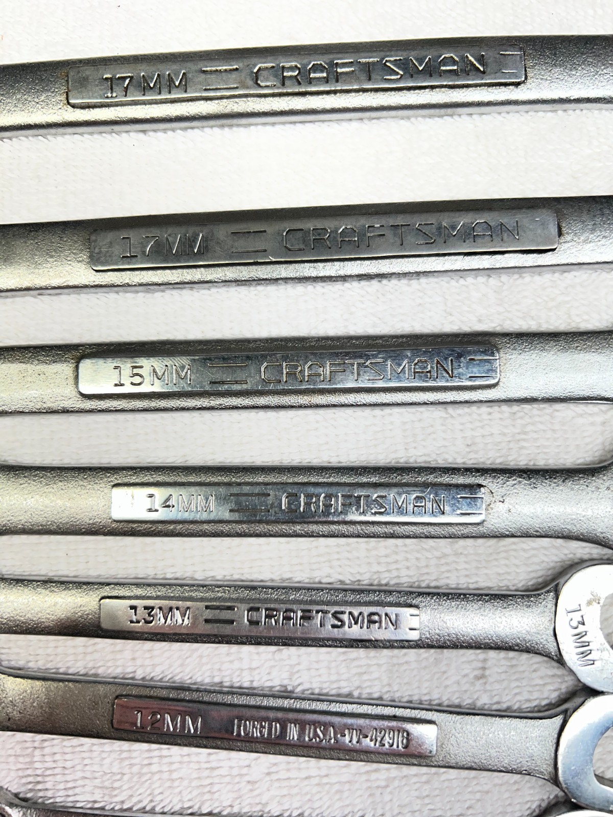 Craftsman V series Combination Wrenches Metric Lot of 11 USA made