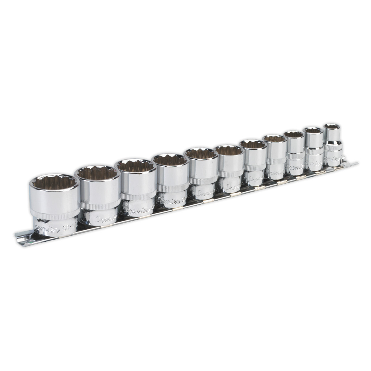 Sealey AK2672 Socket Set 11pc 3/8″Sq Drive 12pt WallDrive Imperial