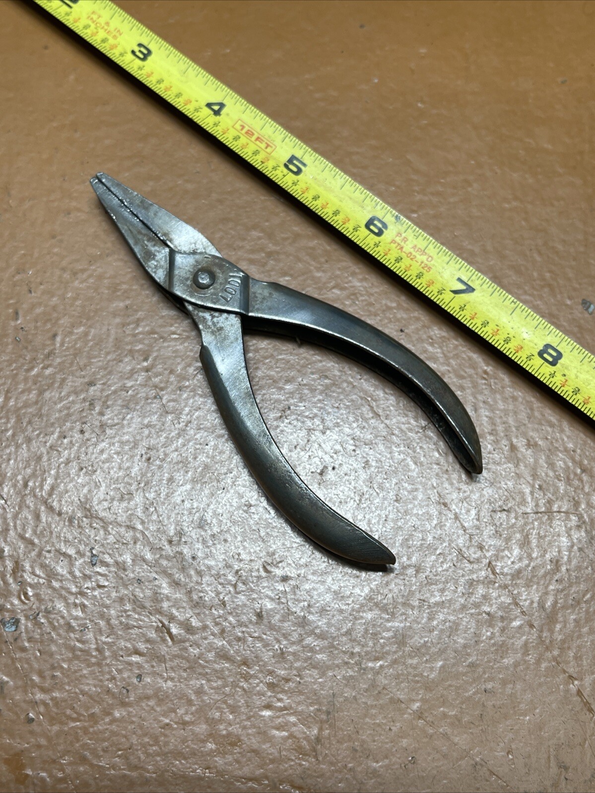 Vintage Lodi USA 4 1/2 In Inch Long Duck Bill Pliers Working Pat 1894 & 1900