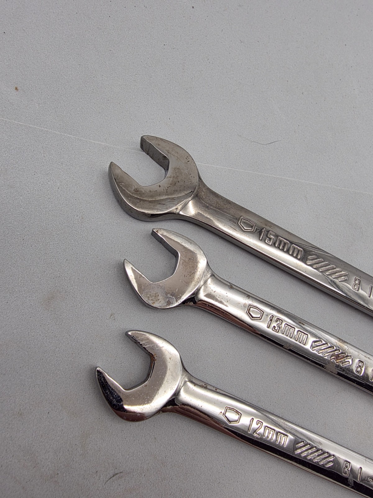 Craftsman Tools Combination Wrenchs 15mm,13mm,12mm 81-976,974,973GM