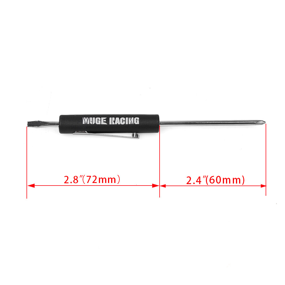 10PCS Mini Pocket Screwdriver Flap Tip w/ Magnet and Clip Phillips Slotted Flat