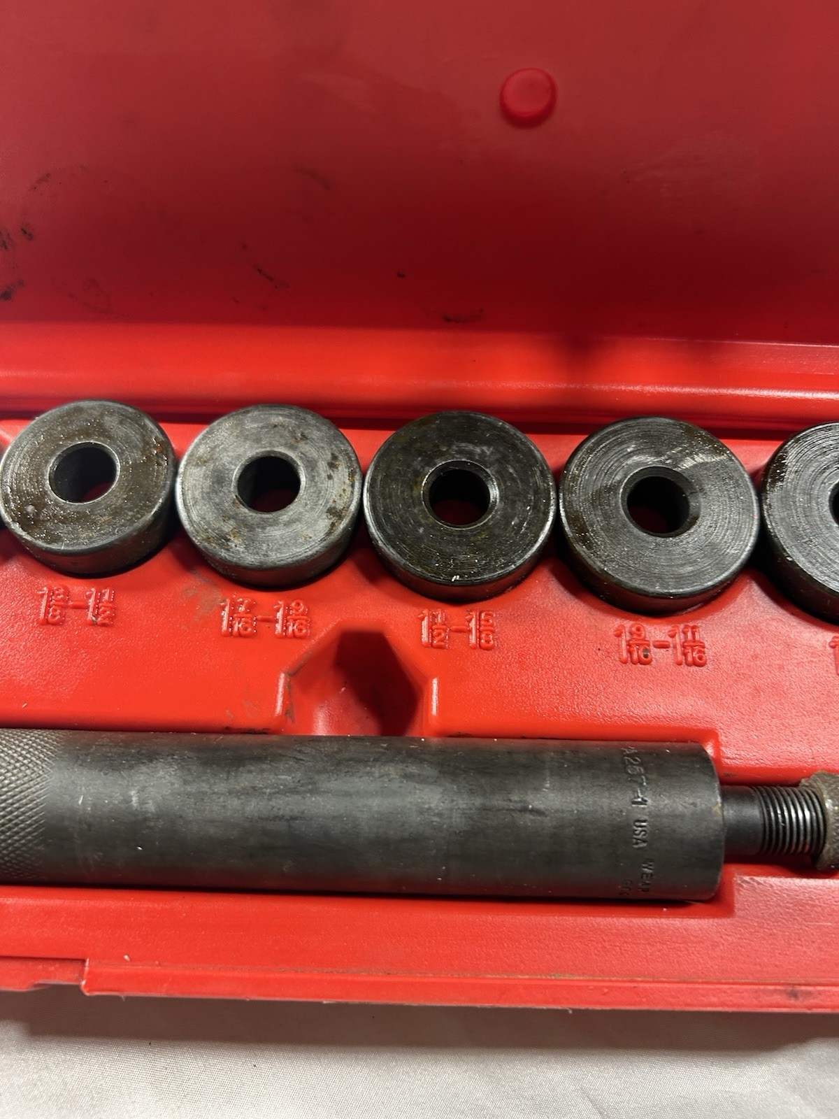 Vintage- Snap-On Tools A158B Bushing Driver Set Complete With Case