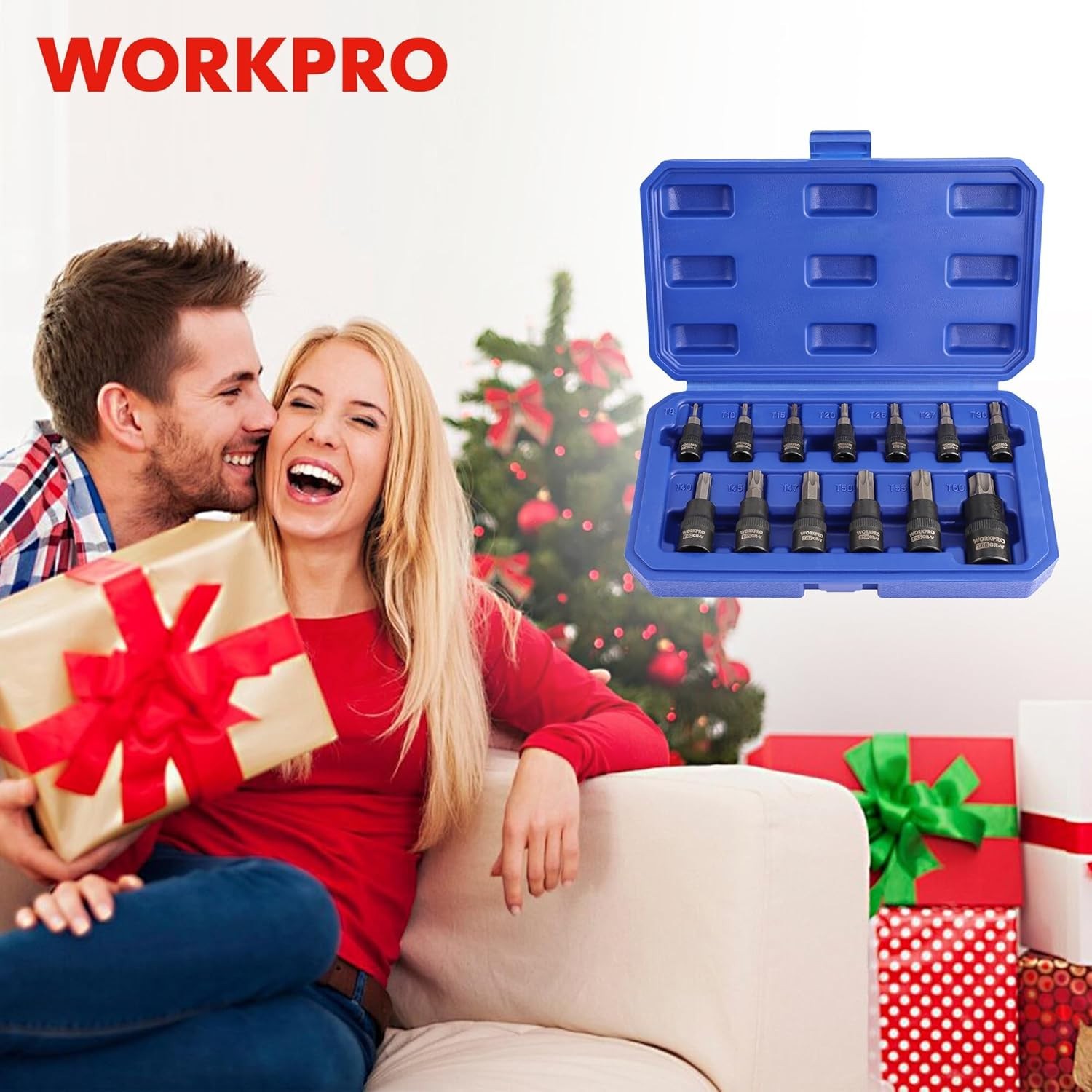 Torx Bit Socket Set, 1/4″, 3/8″ and 1/2″ Drive Torx Bits 13-Piece Socket Set …