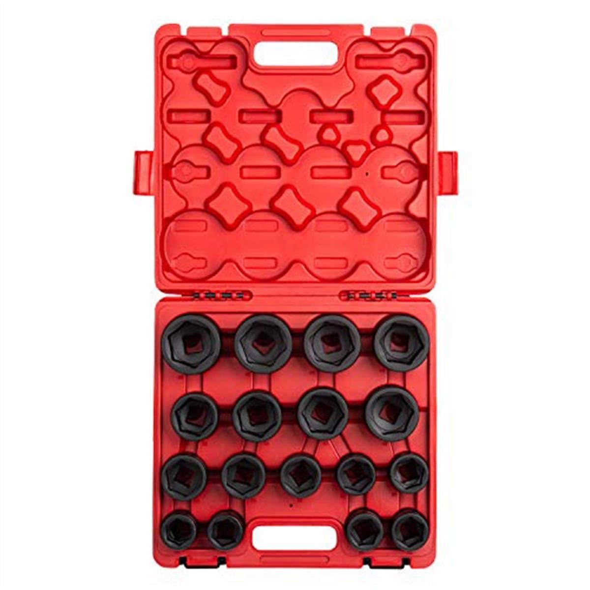 Sunex Tools 4684 3/4″ Drive 17 Piece Metric Standard Impact Socket Set