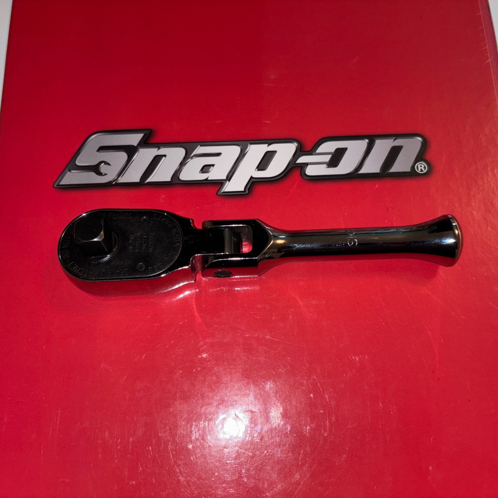 SNAP-ON TOOLS NEW 1/2 DR. SHORT HANDLE FLEX HEAD RATCHET SKF80A, USA