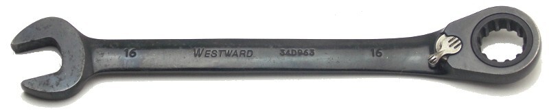 Westward 16mm Combination Ratcheting Offset Wrench 12 Point 34D963 Used