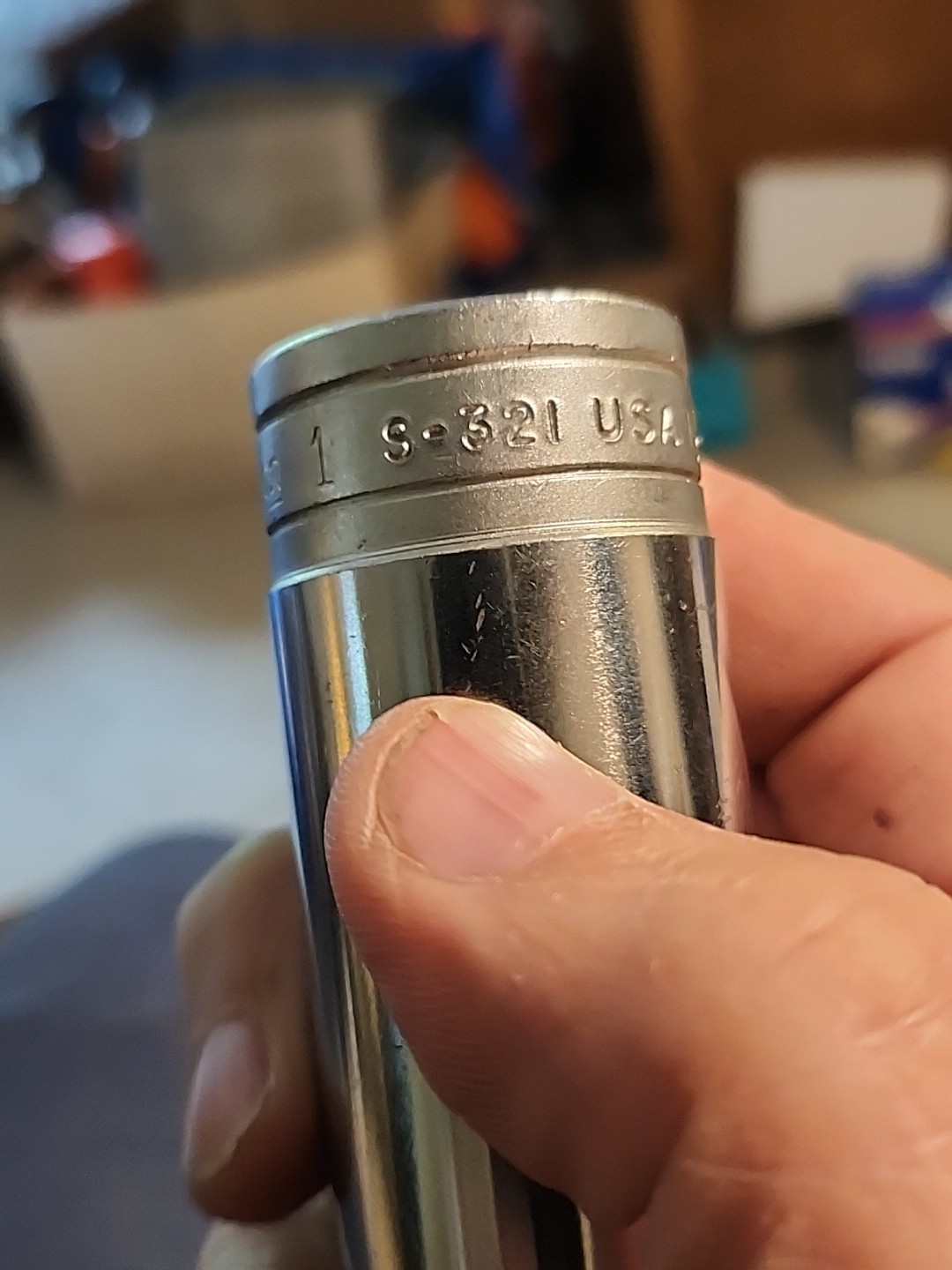 SNAP ON TS321, USA, 1″, 1/2″ DRIVE, DEEP SOCKET, 12 POINT, FREE SHIPPING