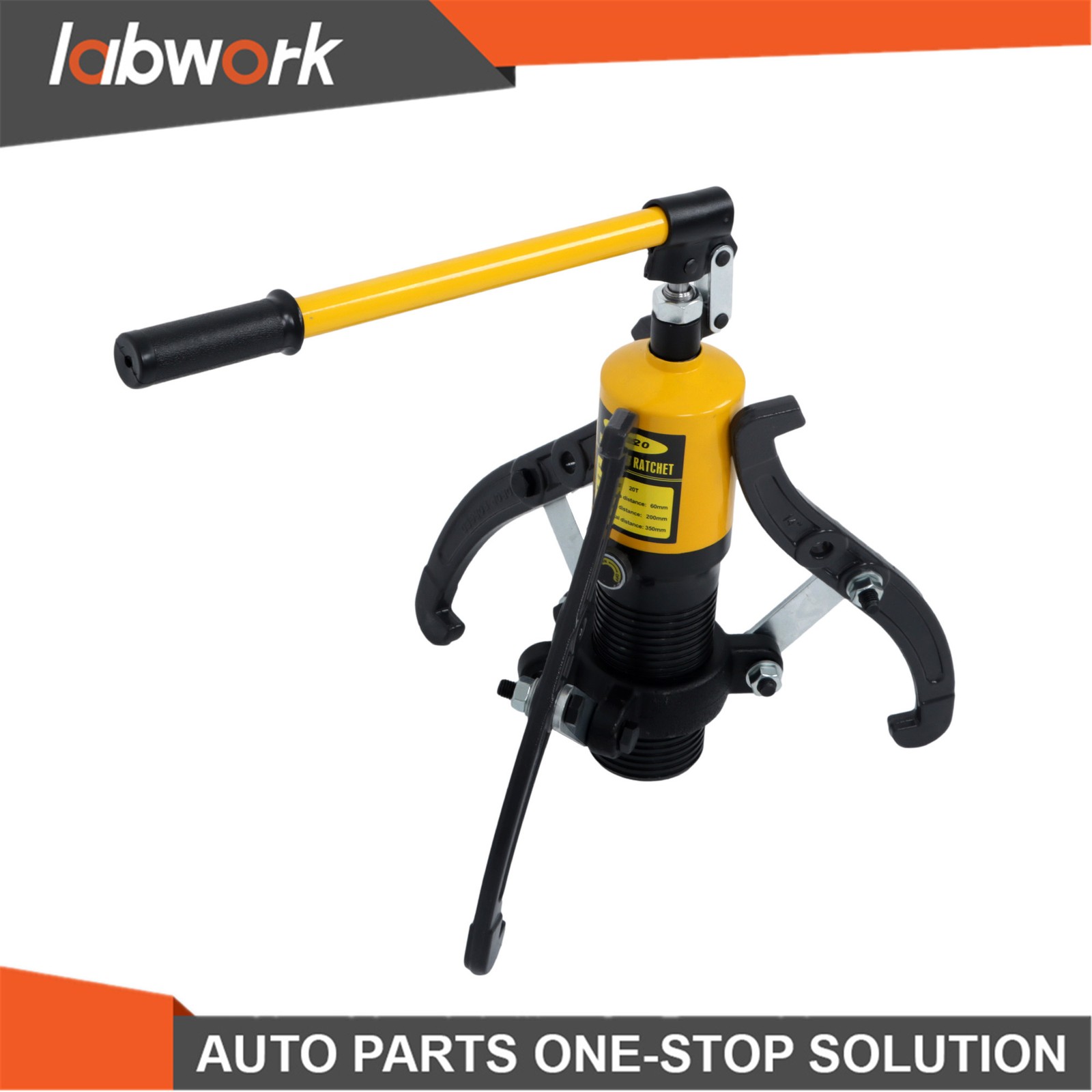 Labwork 20 Ton Hydraulic 3 Jaw Puller Hub Bearing Gear Separator 4-12″ Spread