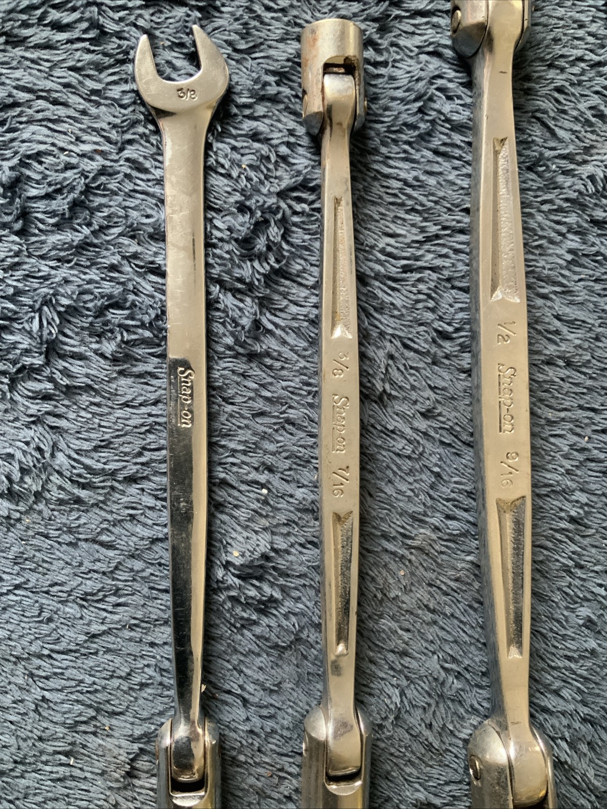 Snap On 5pc Swivel End Wrenches….different Styles….see Pics…..older Styles…..