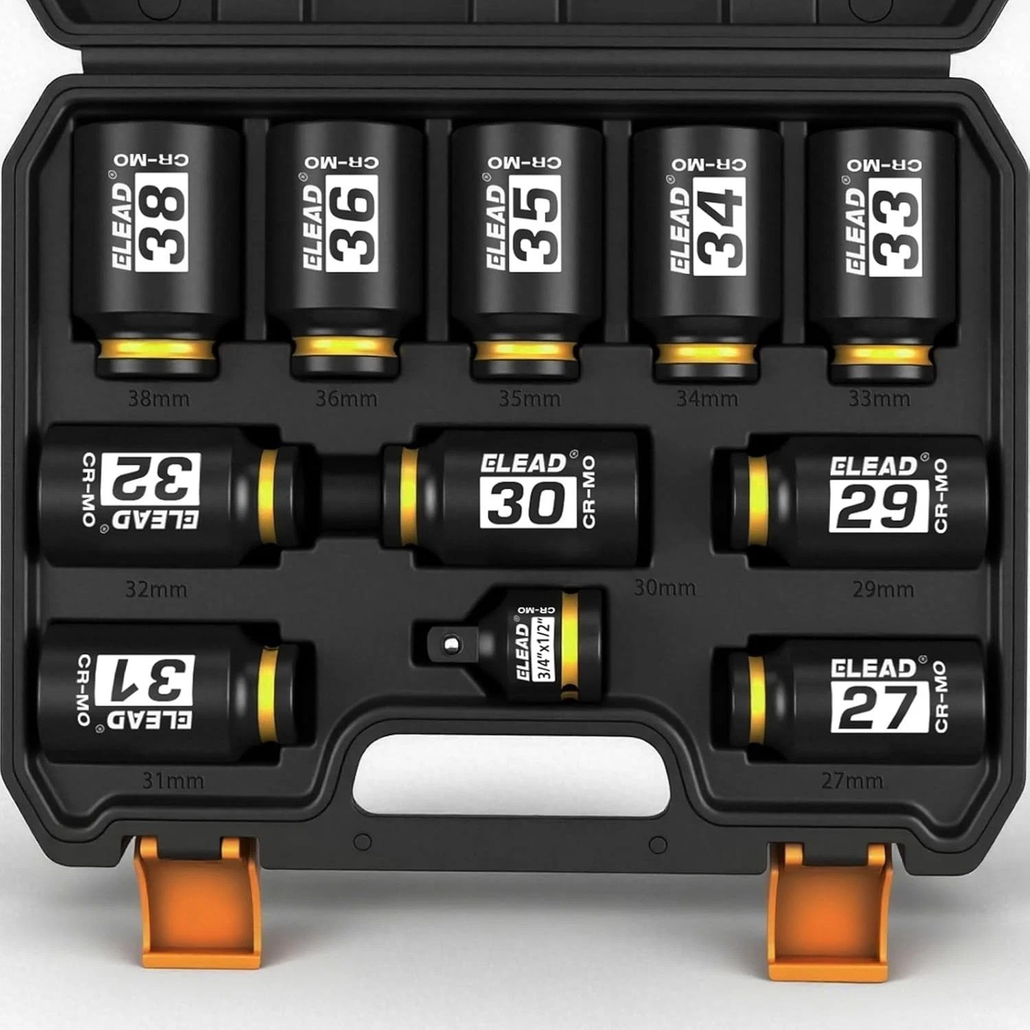 11-Piece Metric Deep Impact Socket Set – Perfect for Axle and Bearing Repairs