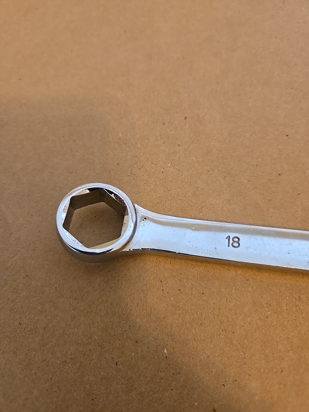 Mac Tools 18MM 6PT Metric Knuckle Saver Chrome Combination Wrench M18CHLKS