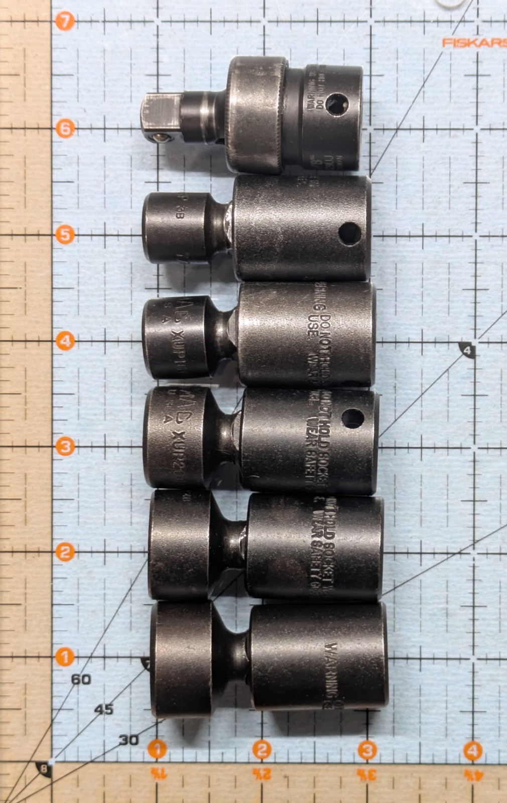 Mac Tools Swivel Socket Set -3/8 Drive-6 Piece-Made In USA -XUP- See Description