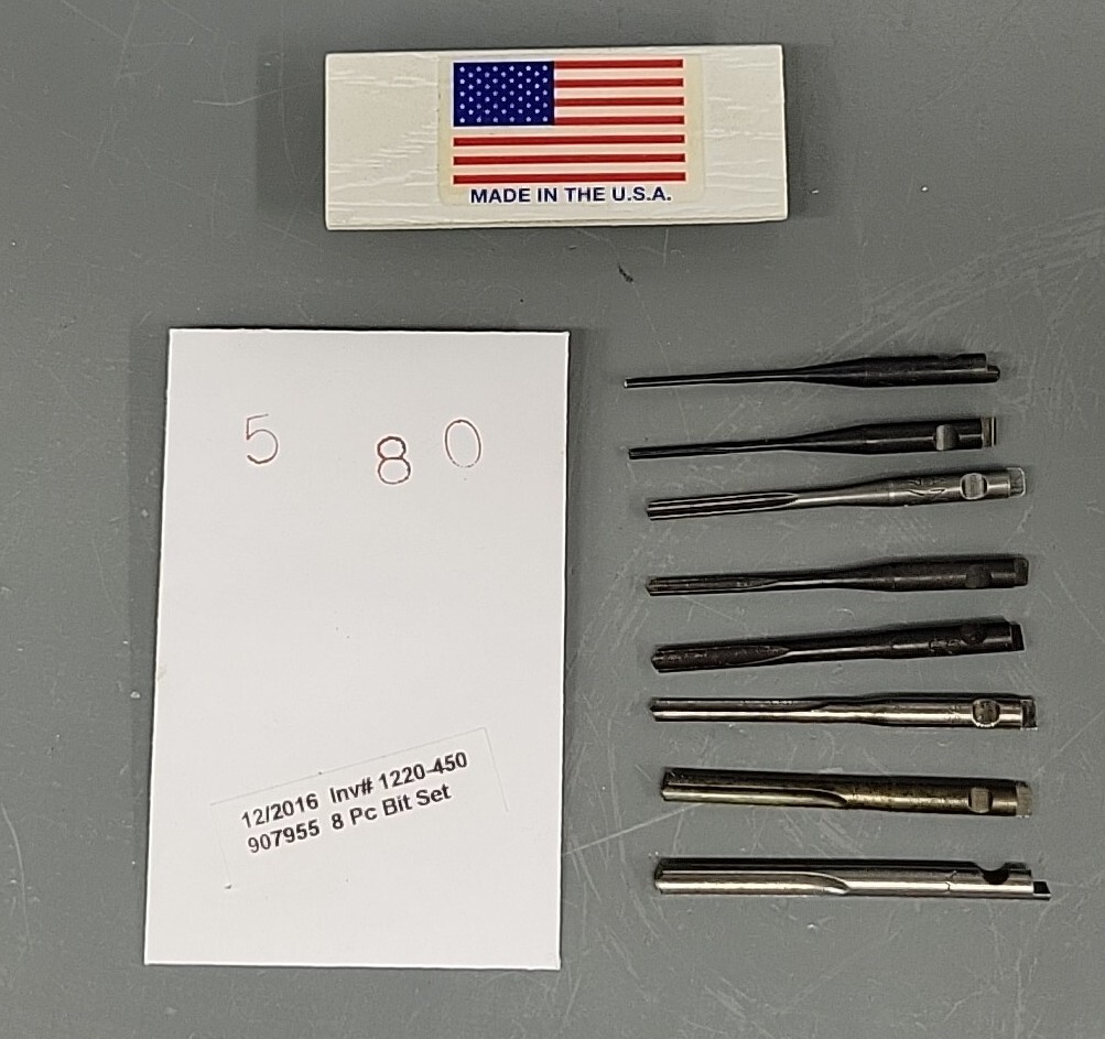 8 pc Push Drill Bit Set Drill Point Fits Stanley Millers Falls Craftsman Klein