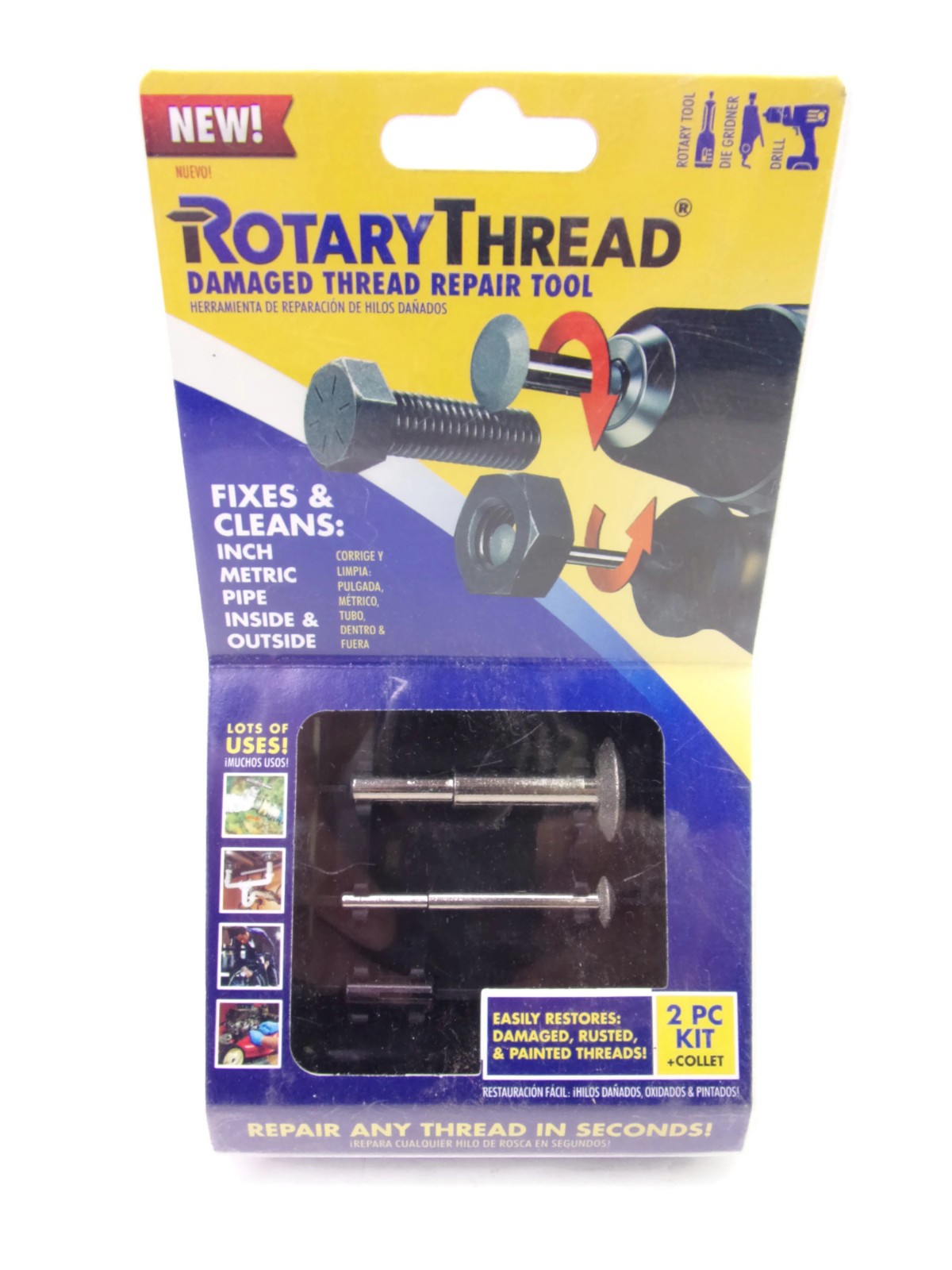 2 SETS Damaged Thread Repair Tools Rotary Thread ~ New In Package ~