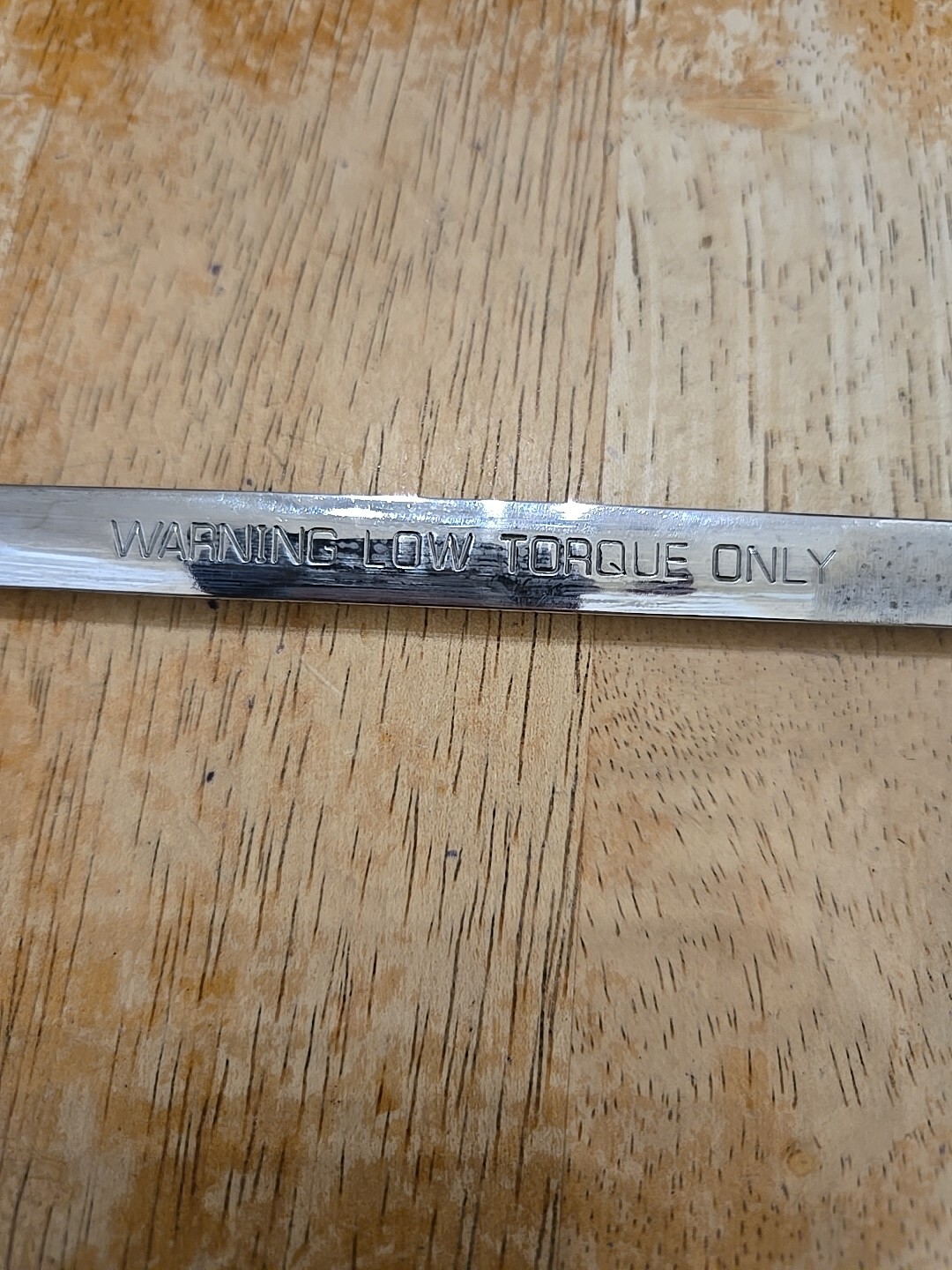 Snap On 7/16″-1/2″ Chrome Low Torque Slime Line Open End Wrench LTA1416